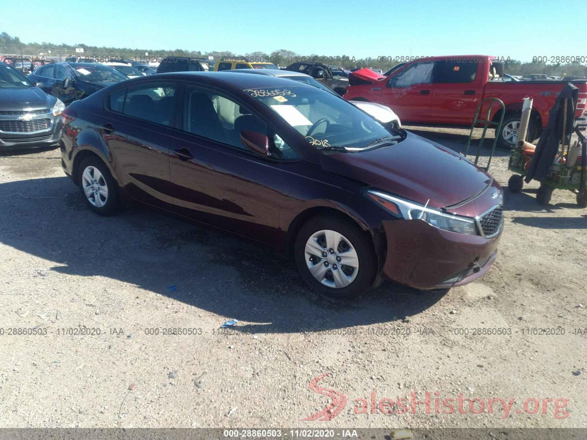 3KPFK4A74JE168031 2018 KIA FORTE