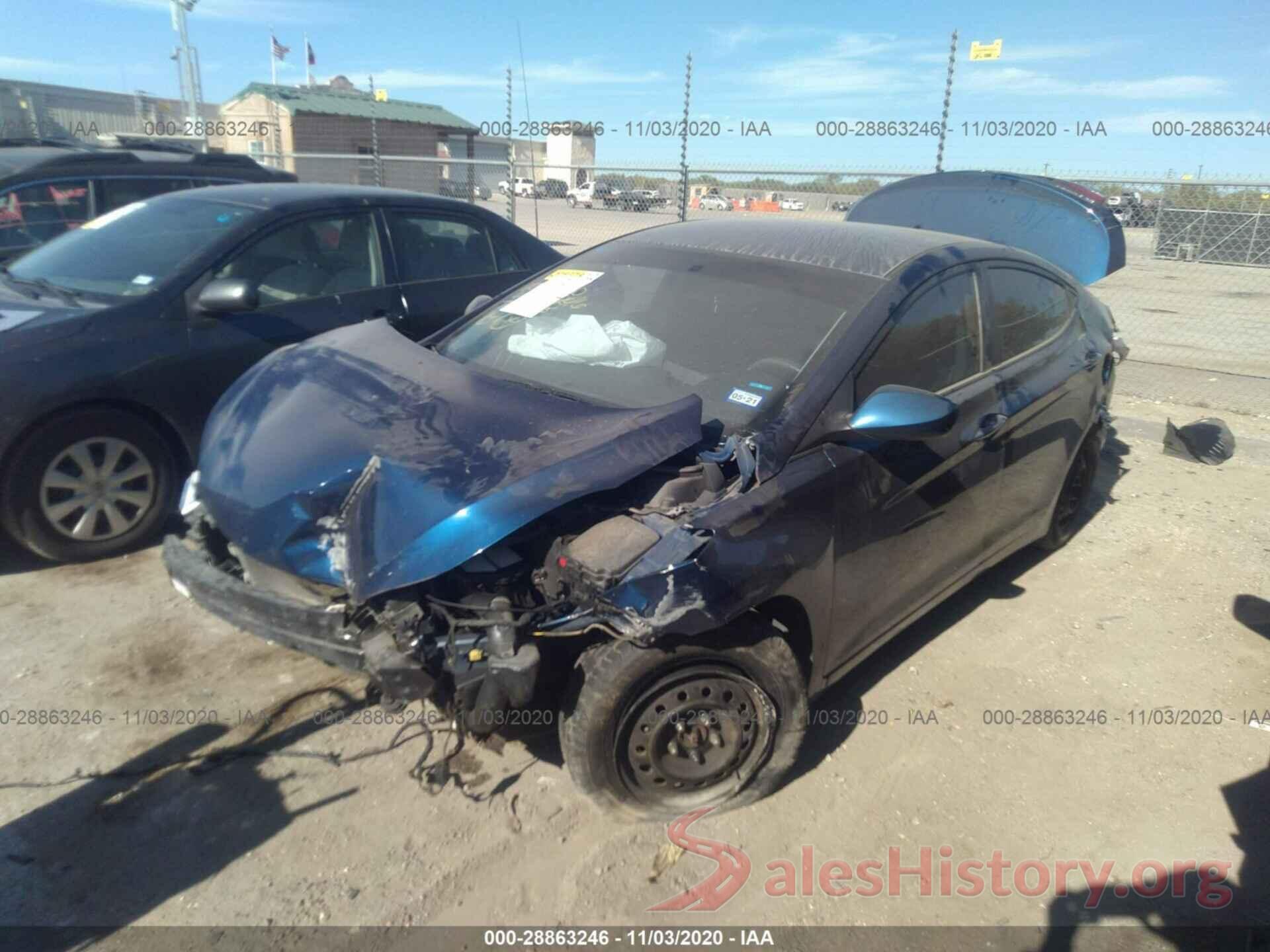 5NPDH4AE8GH753378 2016 HYUNDAI ELANTRA