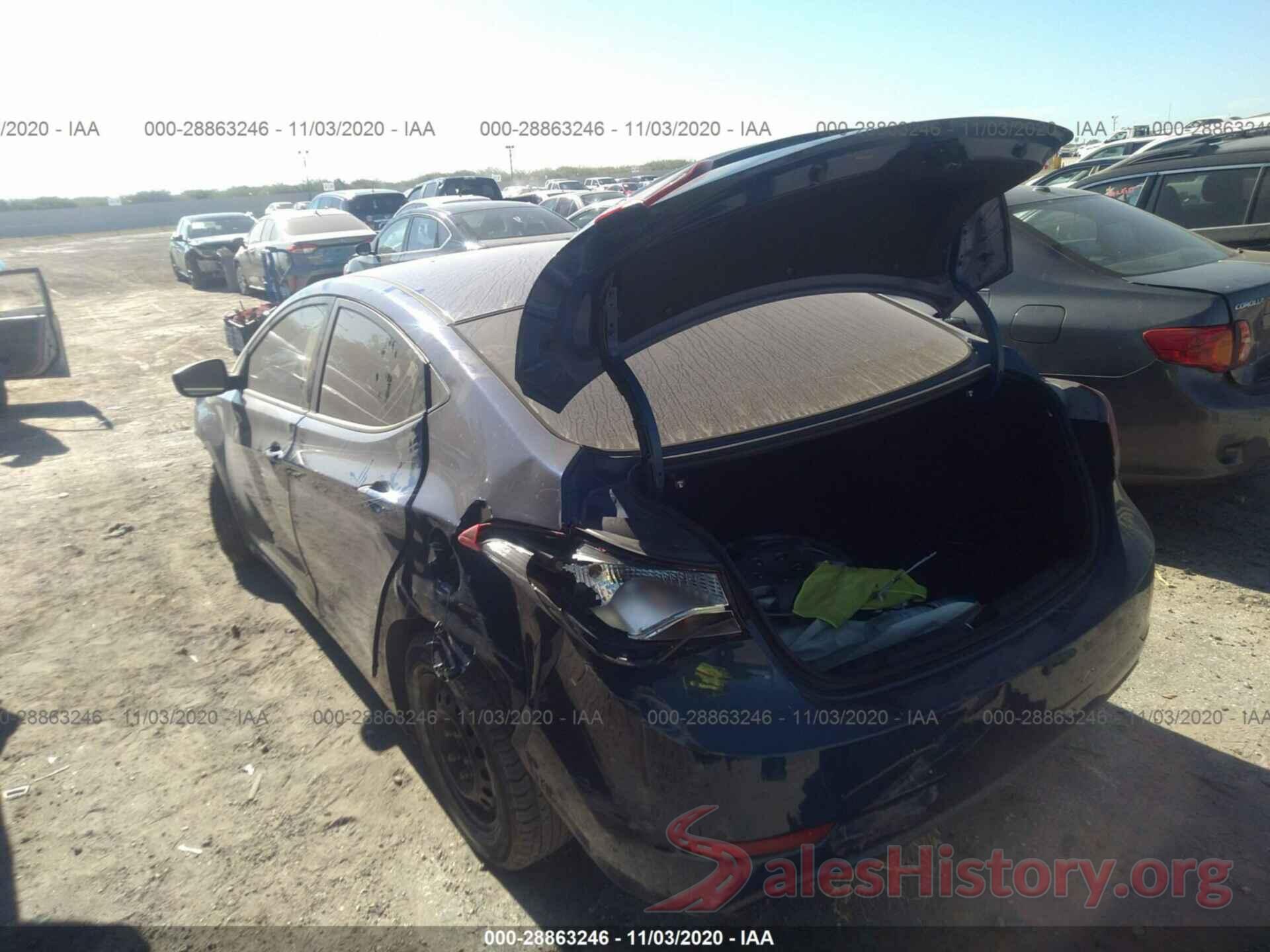 5NPDH4AE8GH753378 2016 HYUNDAI ELANTRA