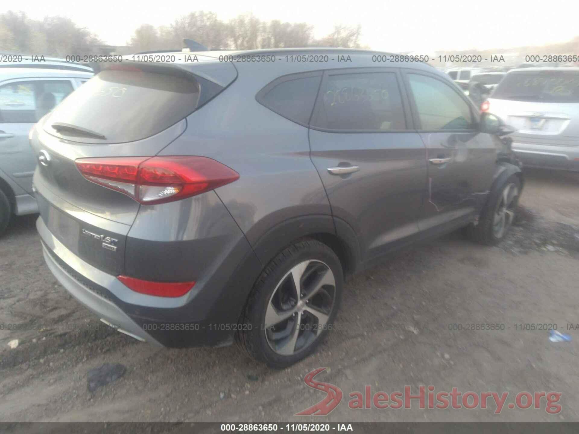 KM8J3CA29HU295404 2017 HYUNDAI TUCSON