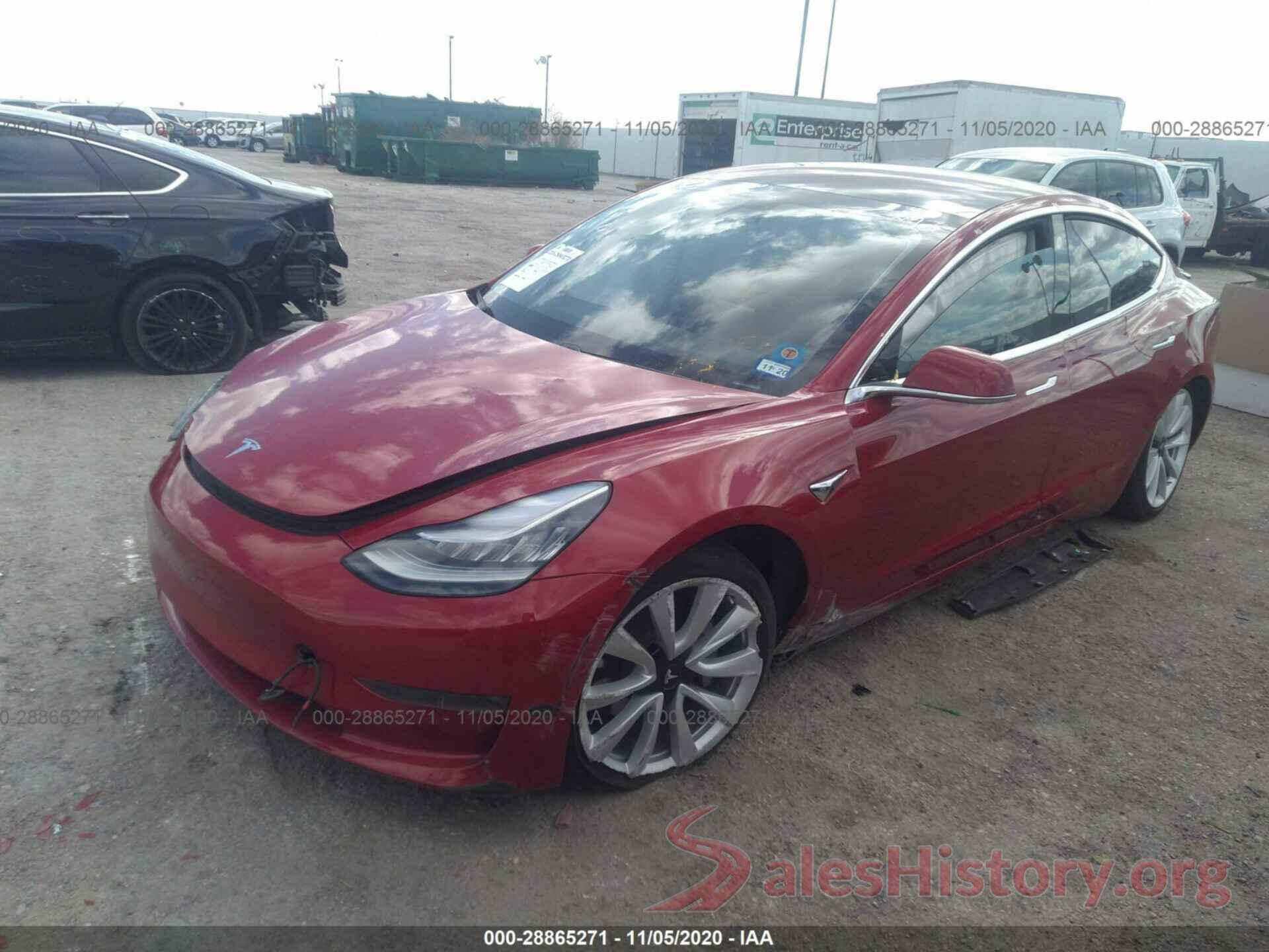 5YJ3E1EB0JF117322 2018 TESLA MODEL 3