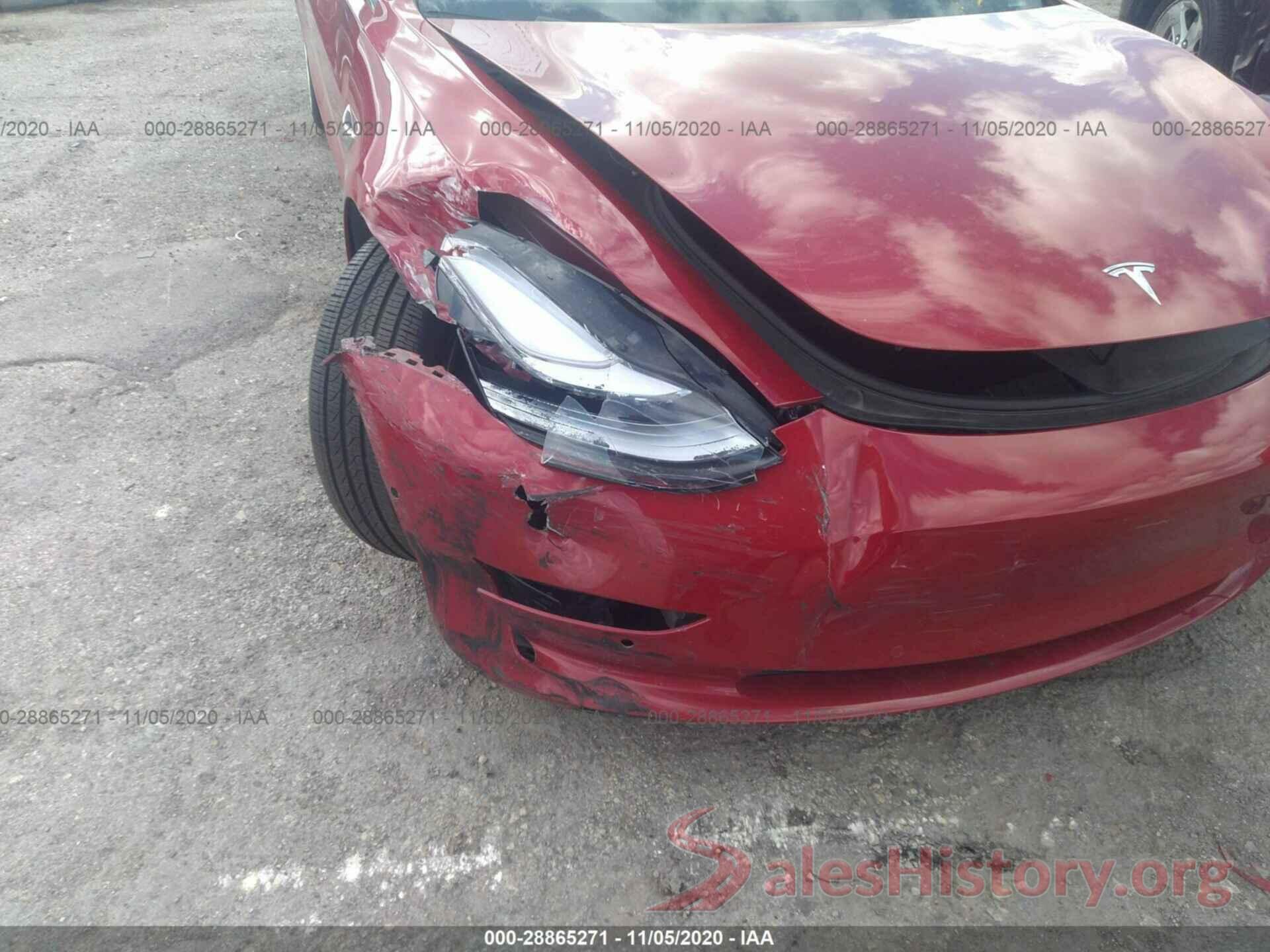 5YJ3E1EB0JF117322 2018 TESLA MODEL 3