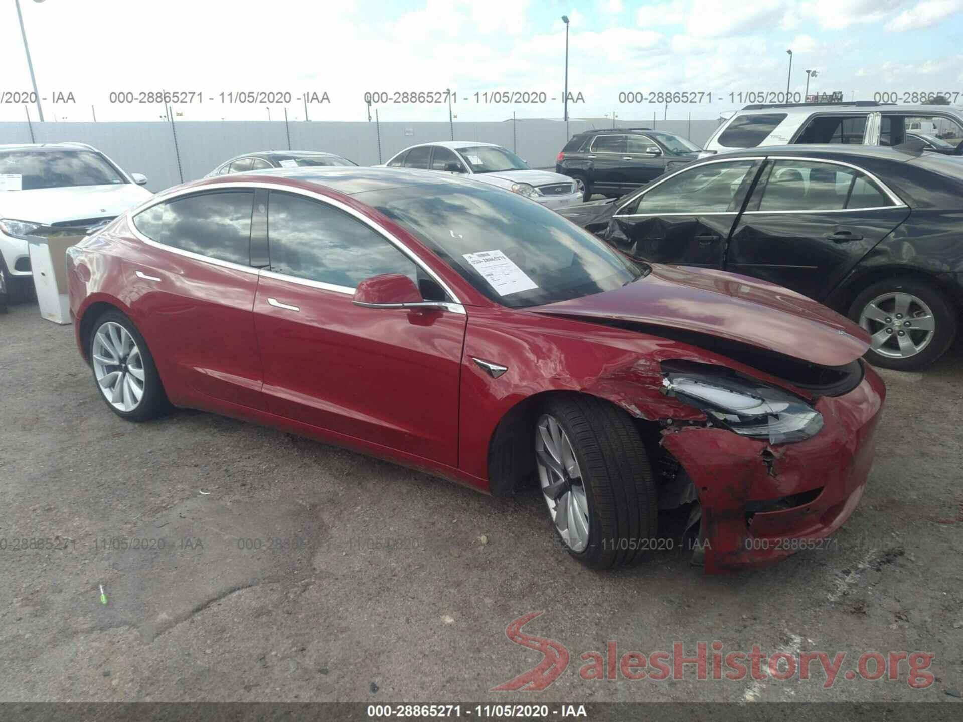 5YJ3E1EB0JF117322 2018 TESLA MODEL 3