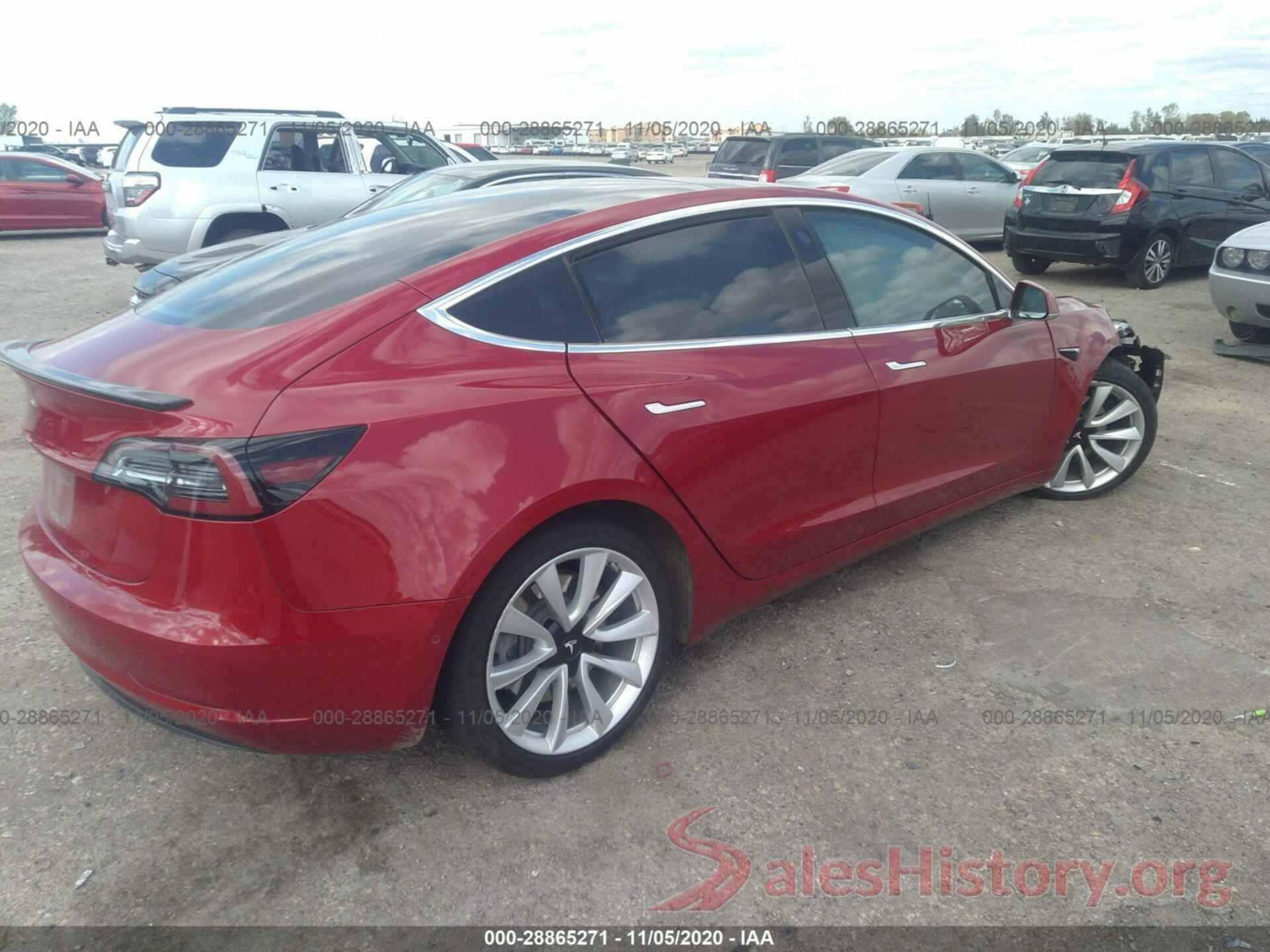 5YJ3E1EB0JF117322 2018 TESLA MODEL 3