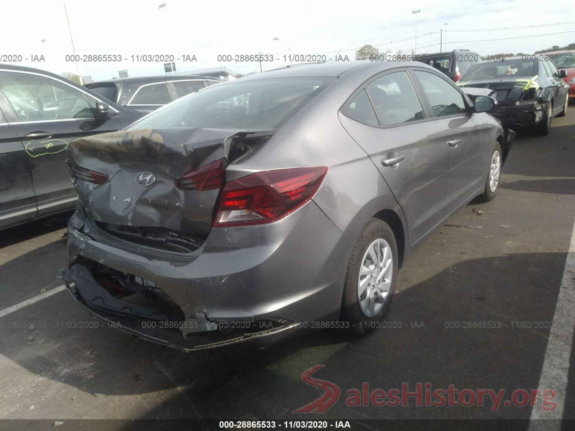 5NPD74LF5LH526345 2020 HYUNDAI ELANTRA