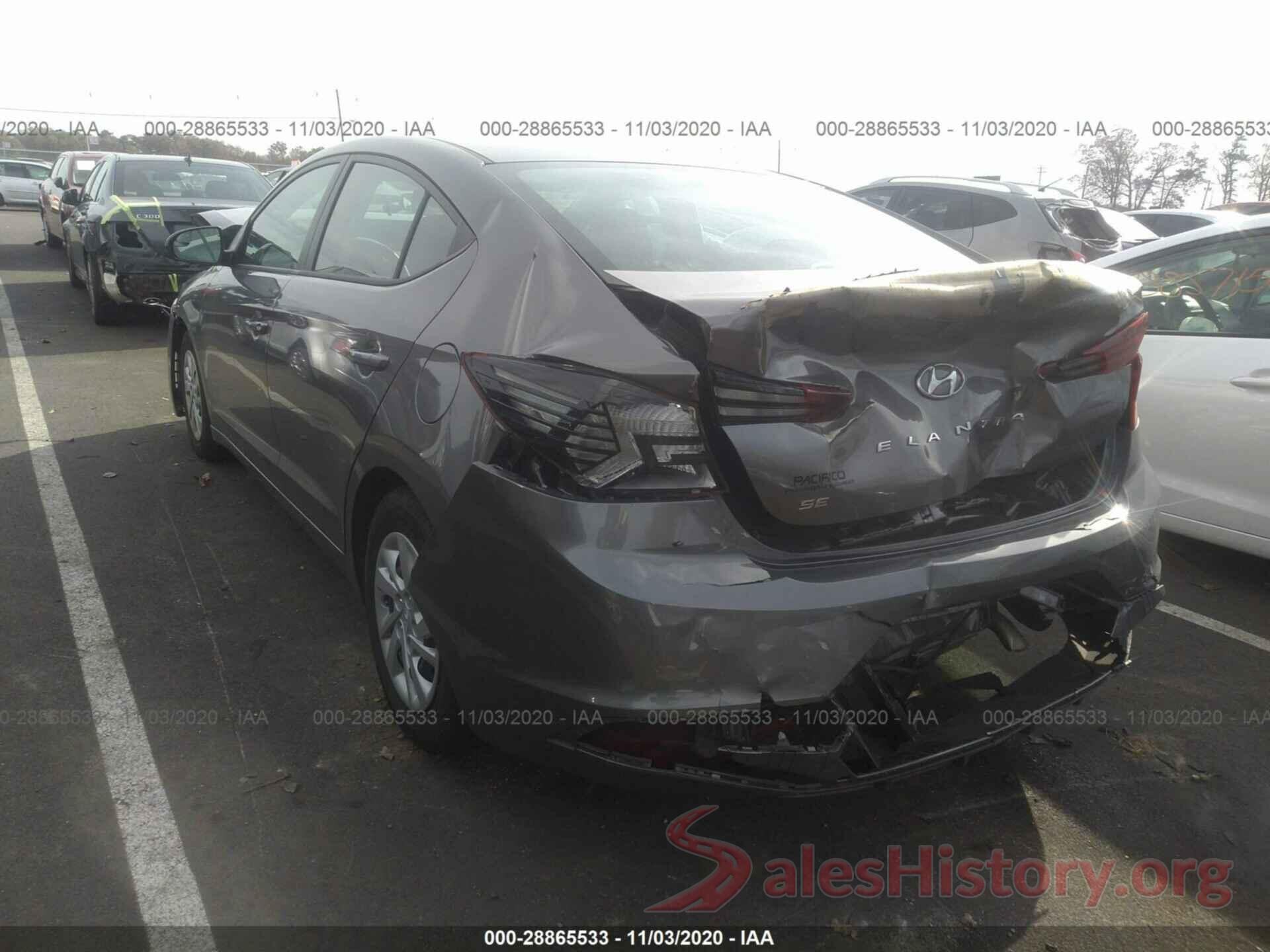 5NPD74LF5LH526345 2020 HYUNDAI ELANTRA