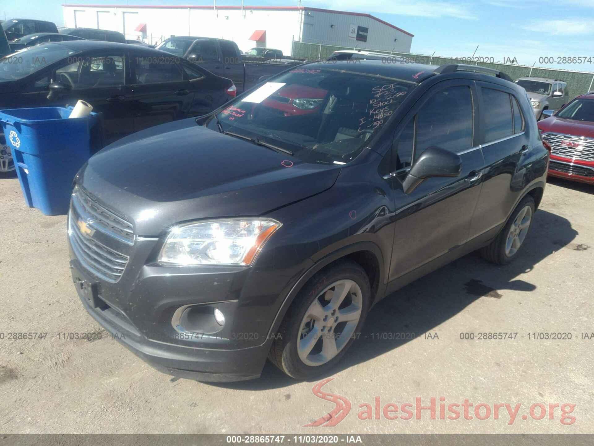 3GNCJMSBXGL221870 2016 CHEVROLET TRAX