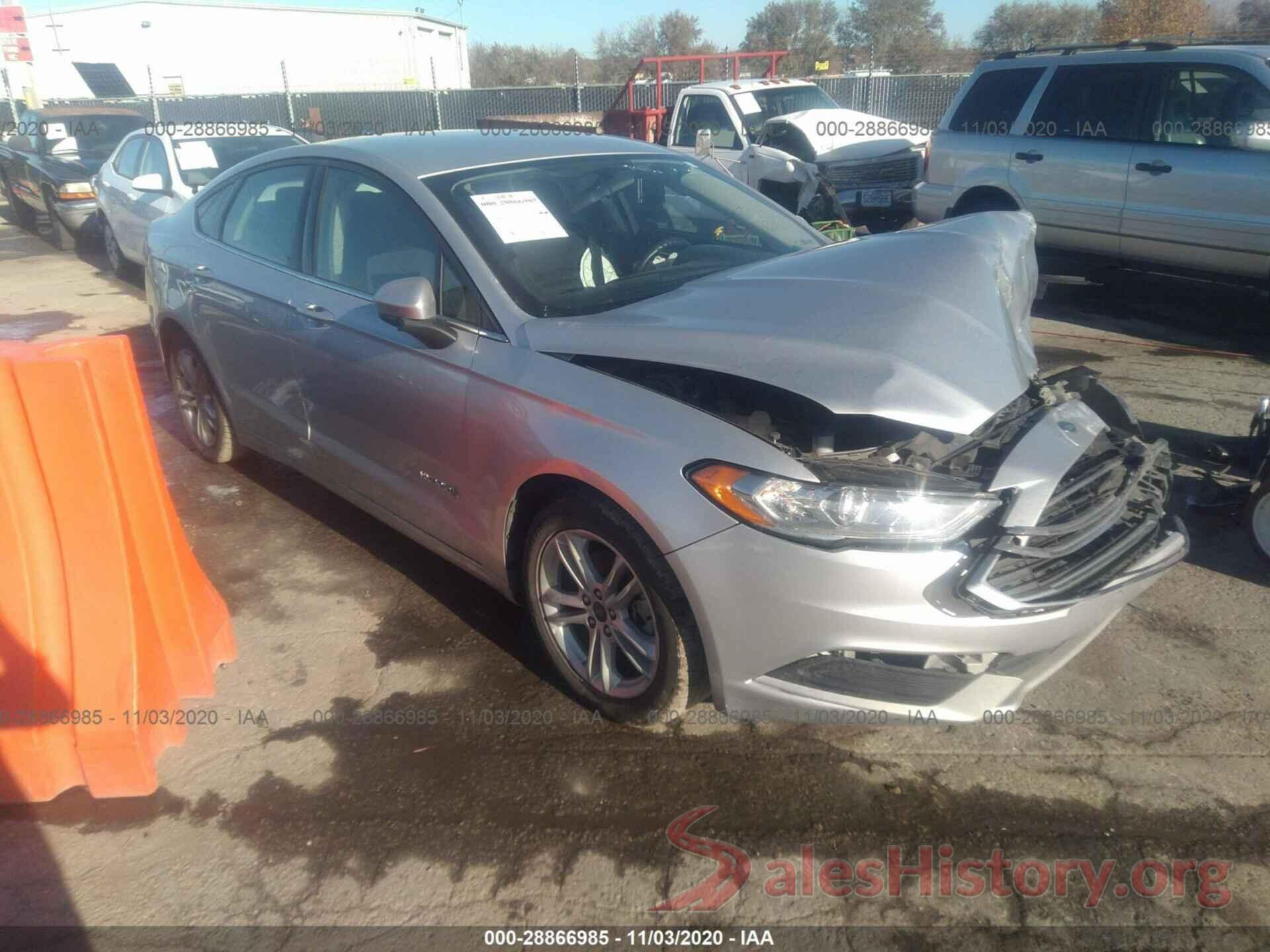 3FA6P0LU2JR169089 2018 FORD FUSION HYBRID