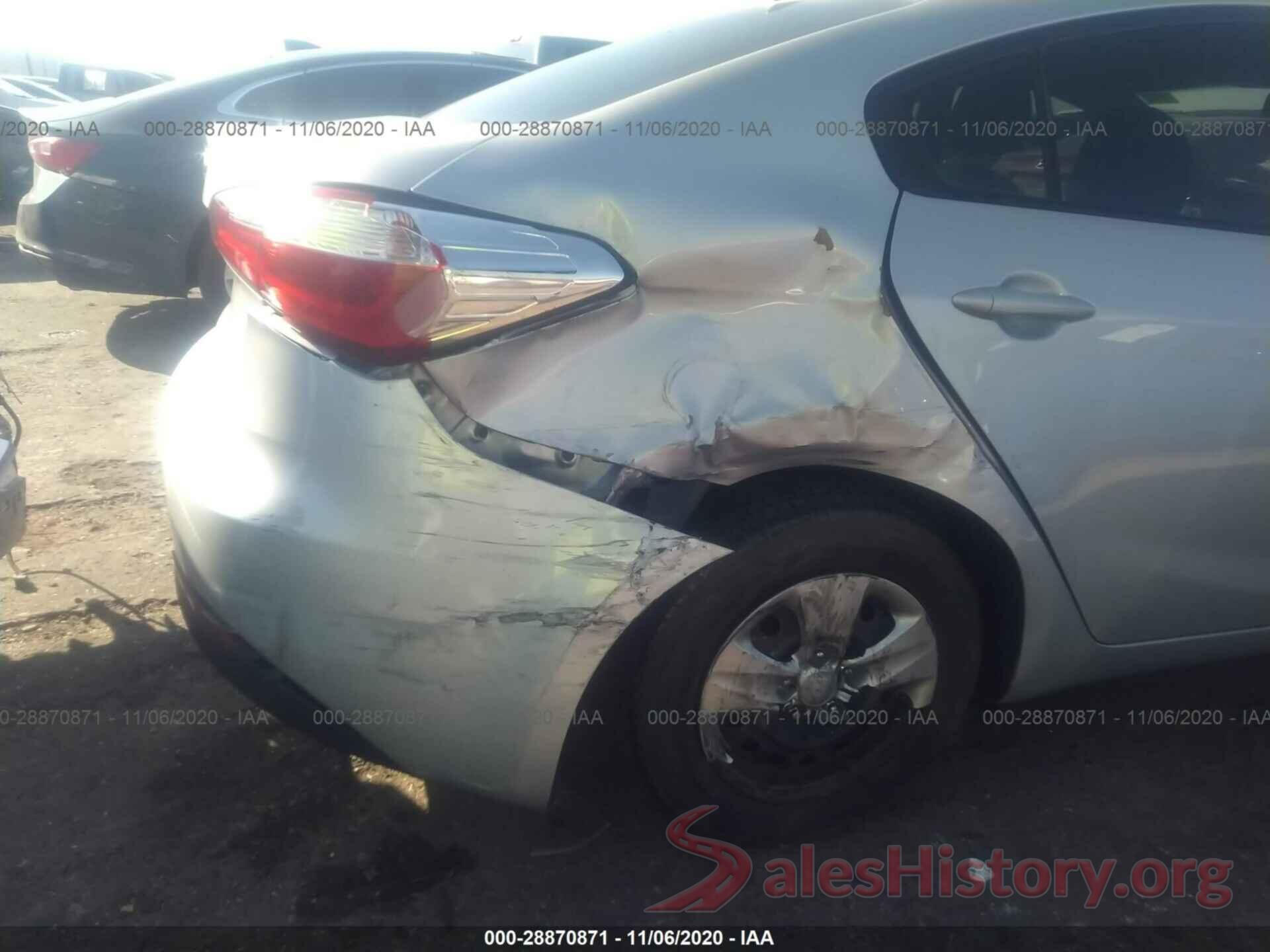 KNAFK4A61G5485581 2016 KIA FORTE