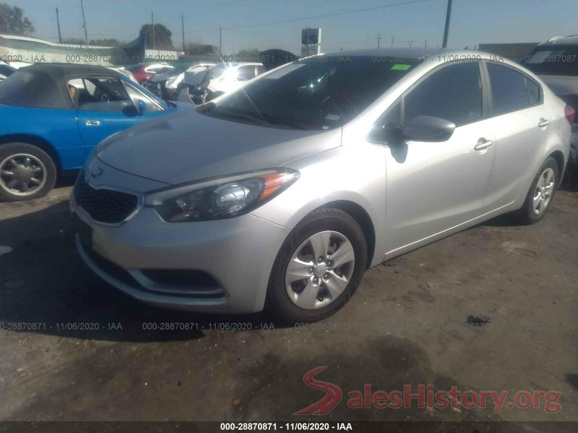 KNAFK4A61G5485581 2016 KIA FORTE