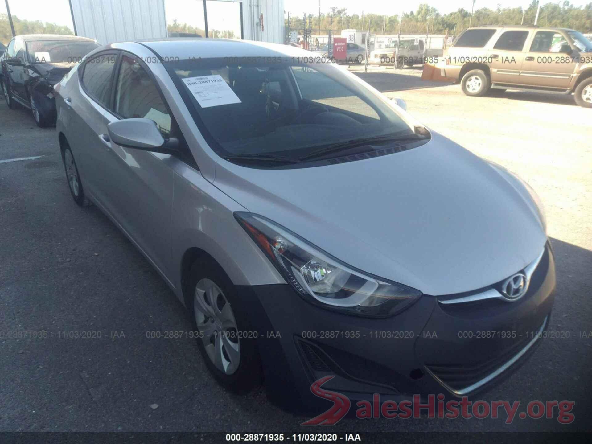 5NPDH4AE3GH699987 2016 HYUNDAI ELANTRA