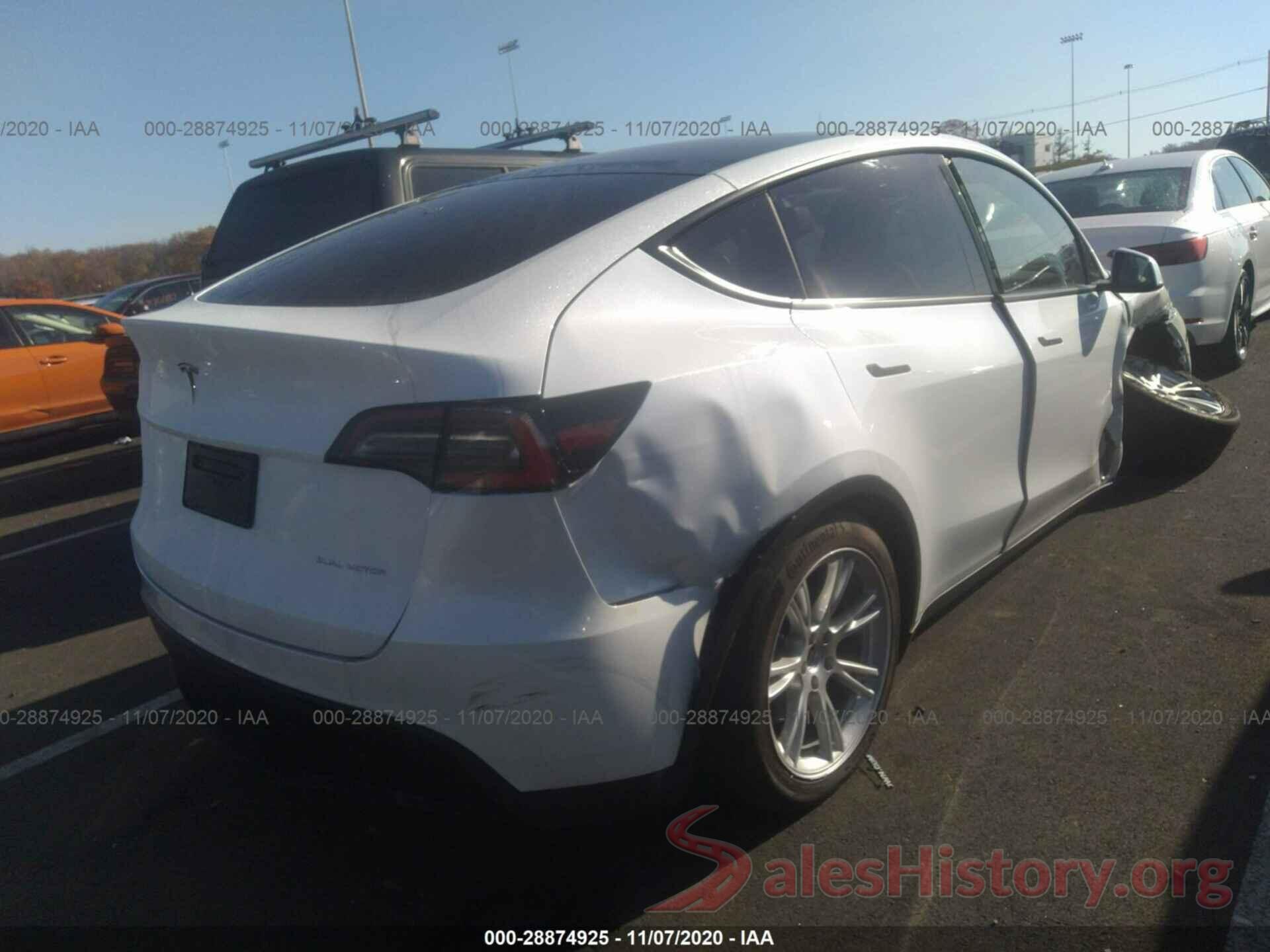 5YJYGDEE2LF043836 2020 TESLA MODEL Y