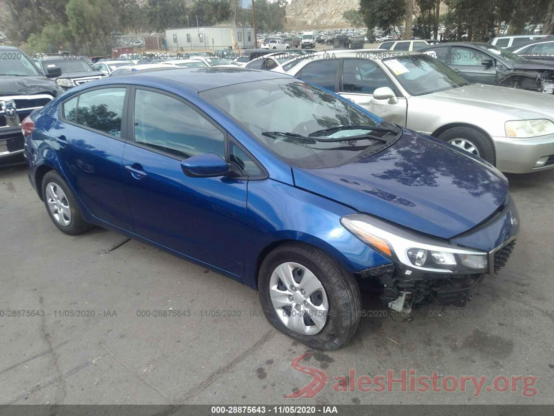 3KPFK4A7XJE212131 2018 KIA FORTE