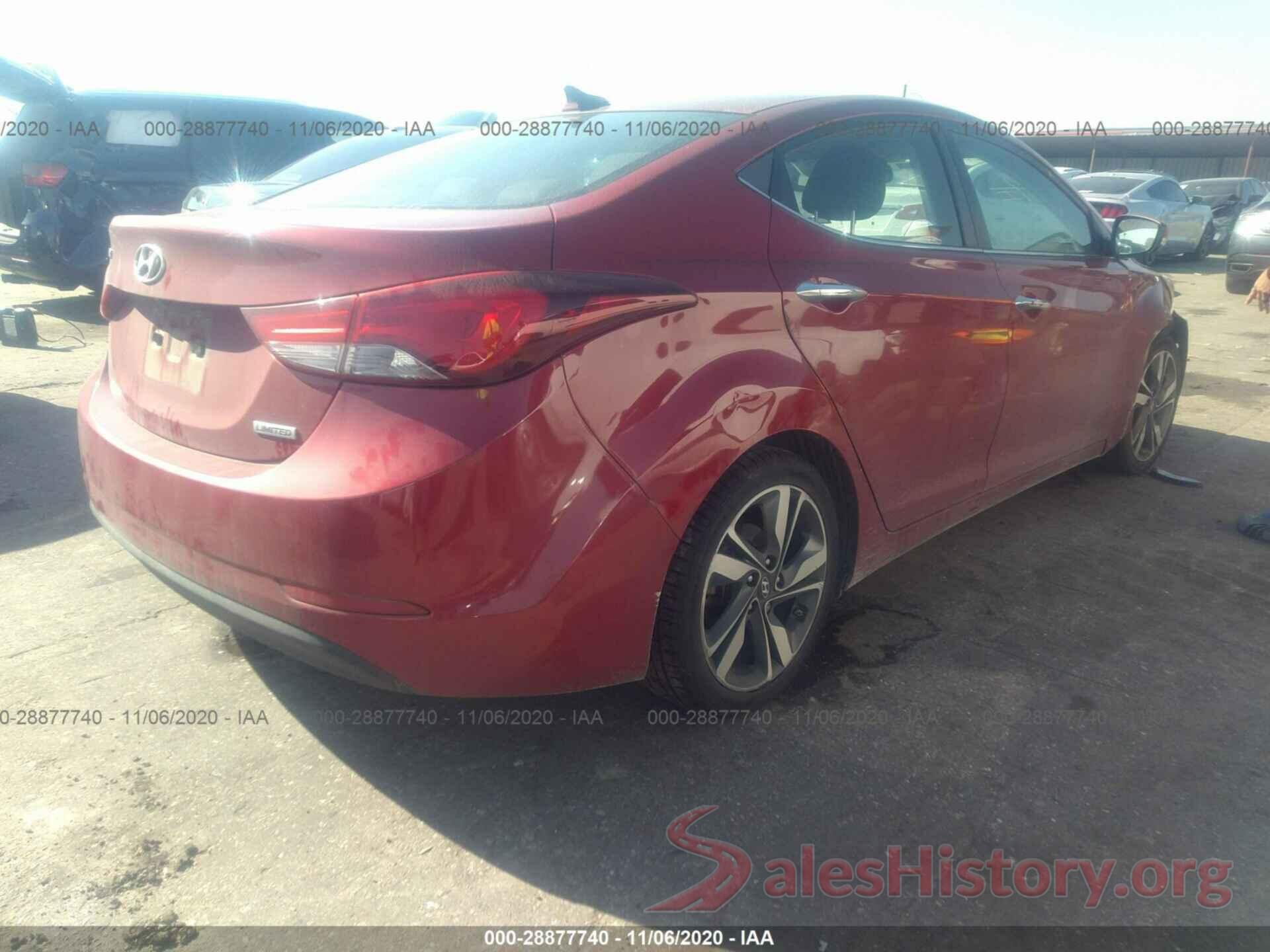 KMHDH4AE0GU599282 2016 HYUNDAI ELANTRA