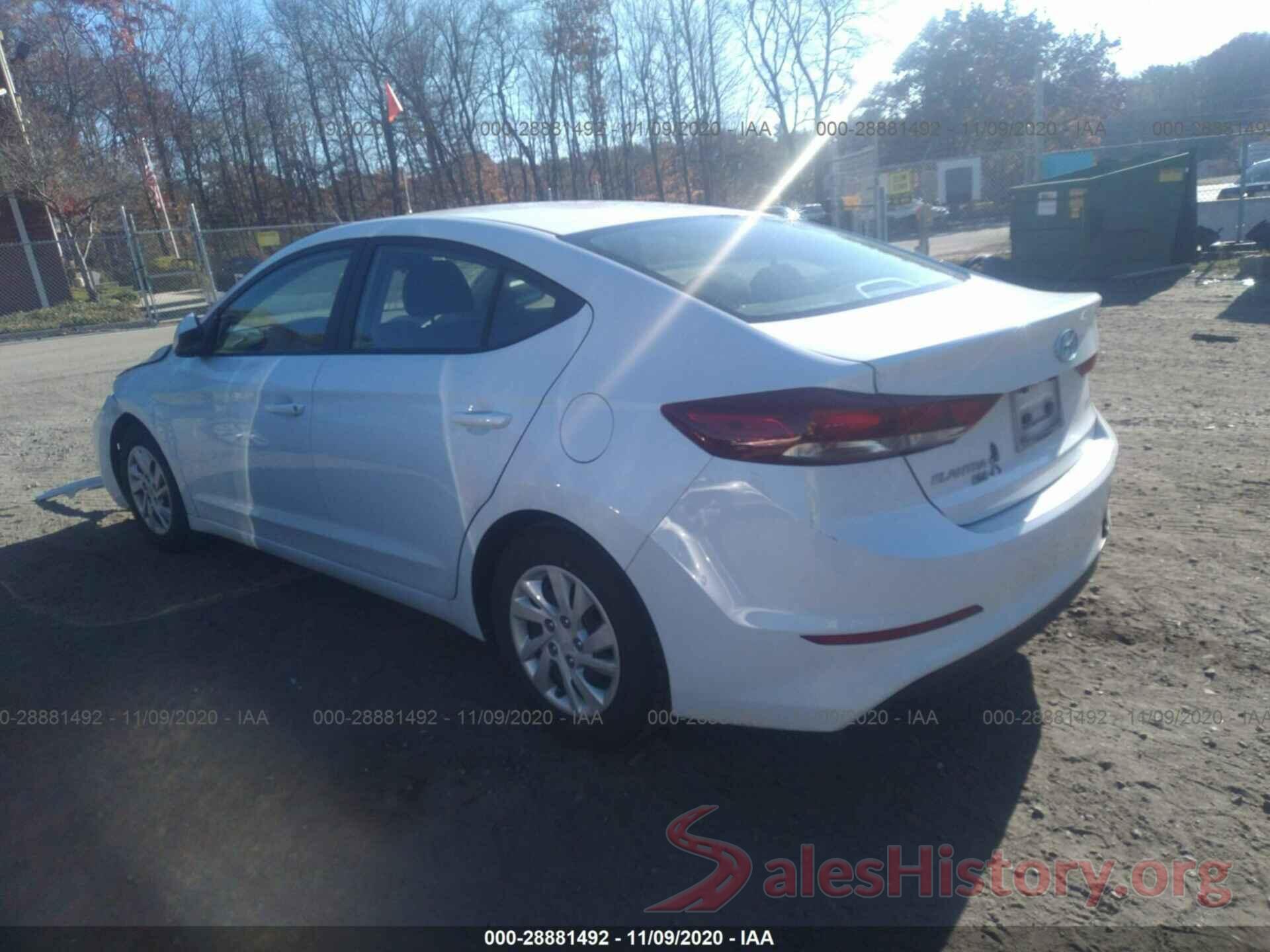 5NPD74LF7JH341095 2018 HYUNDAI ELANTRA