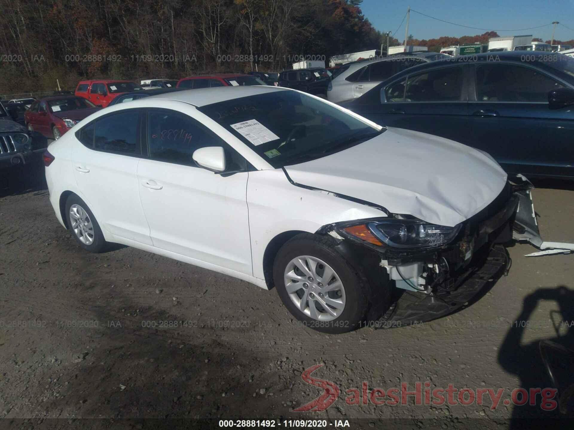 5NPD74LF7JH341095 2018 HYUNDAI ELANTRA