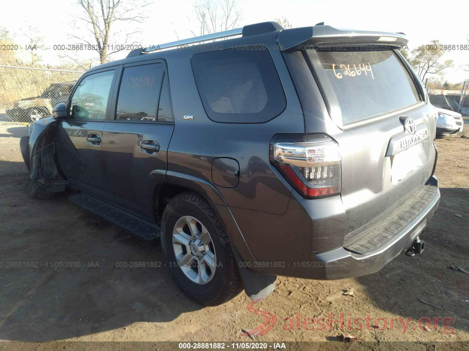 JTEBU5JR4K5626644 2019 TOYOTA 4RUNNER