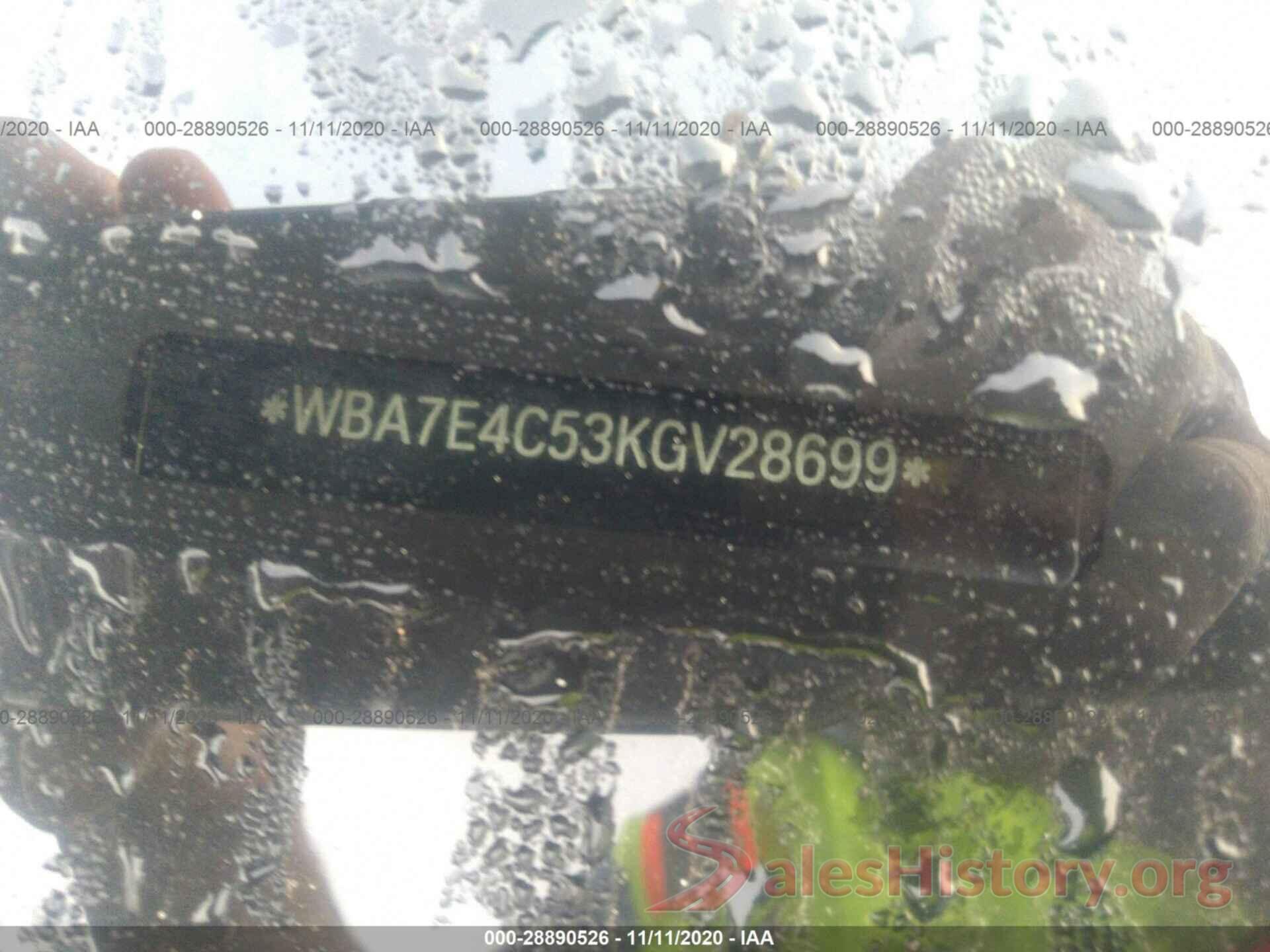 WBA7E4C53KGV28699 2019 BMW 7 SERIES