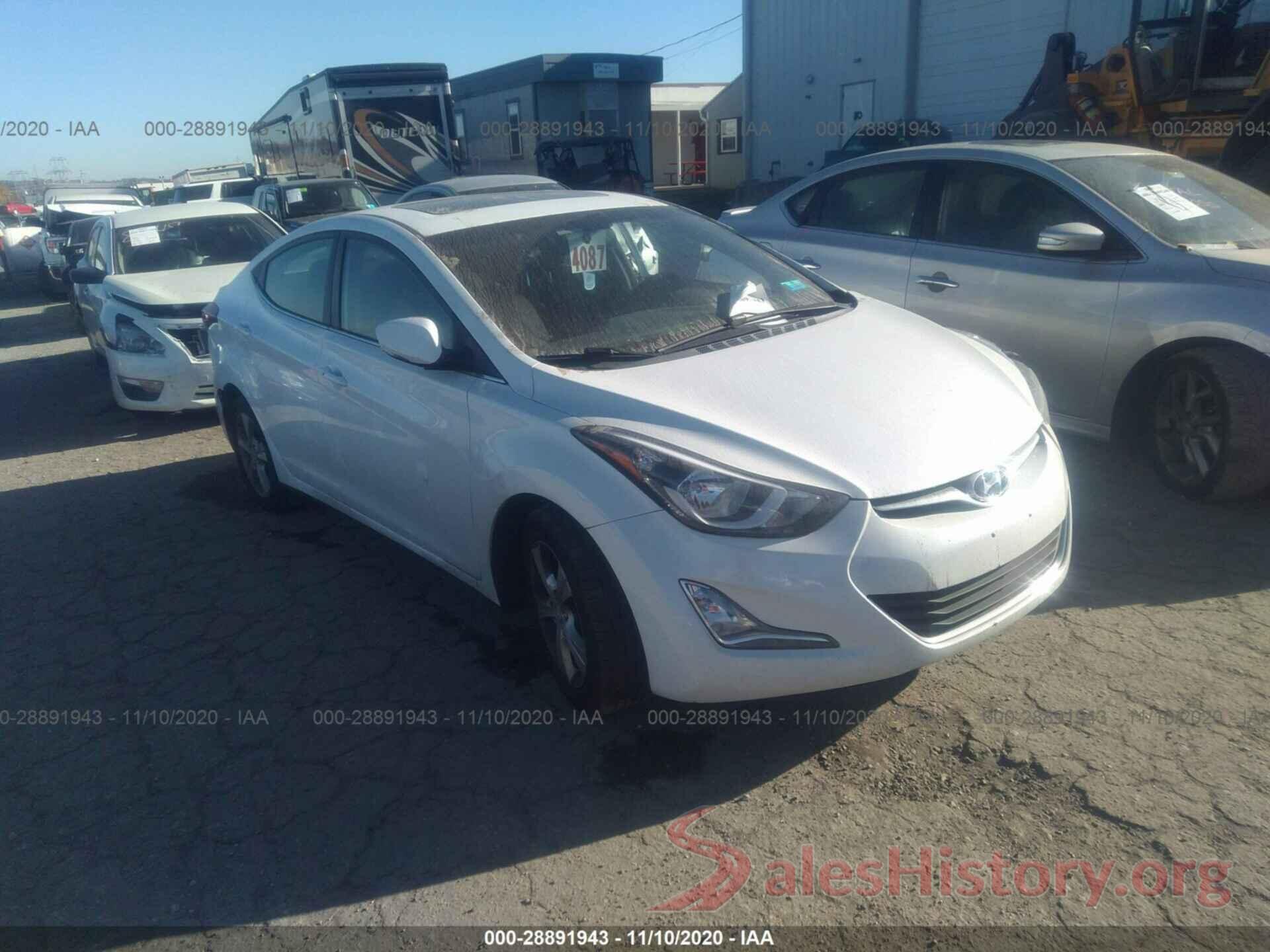 5NPDH4AE9GH753292 2016 HYUNDAI ELANTRA