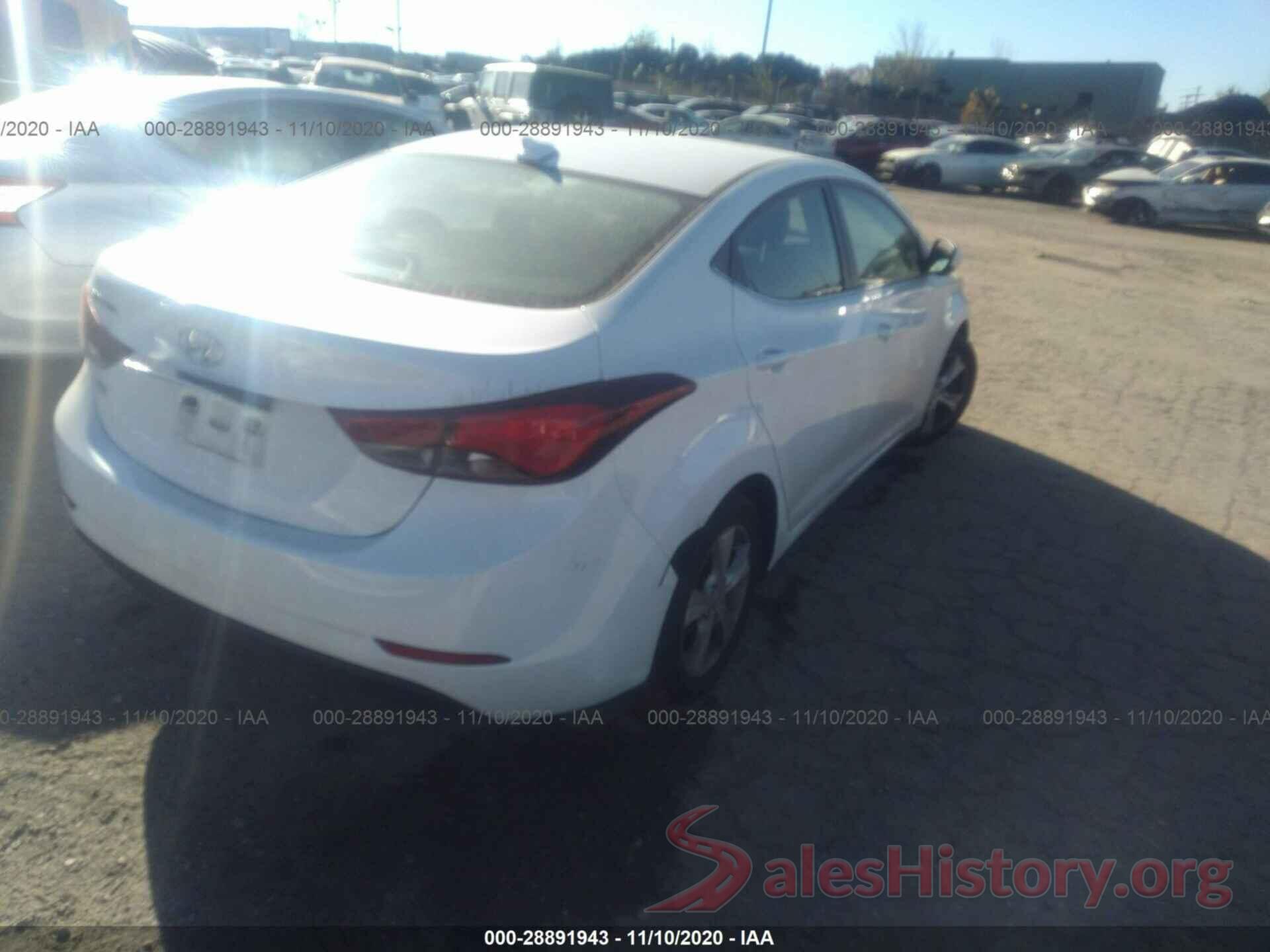 5NPDH4AE9GH753292 2016 HYUNDAI ELANTRA