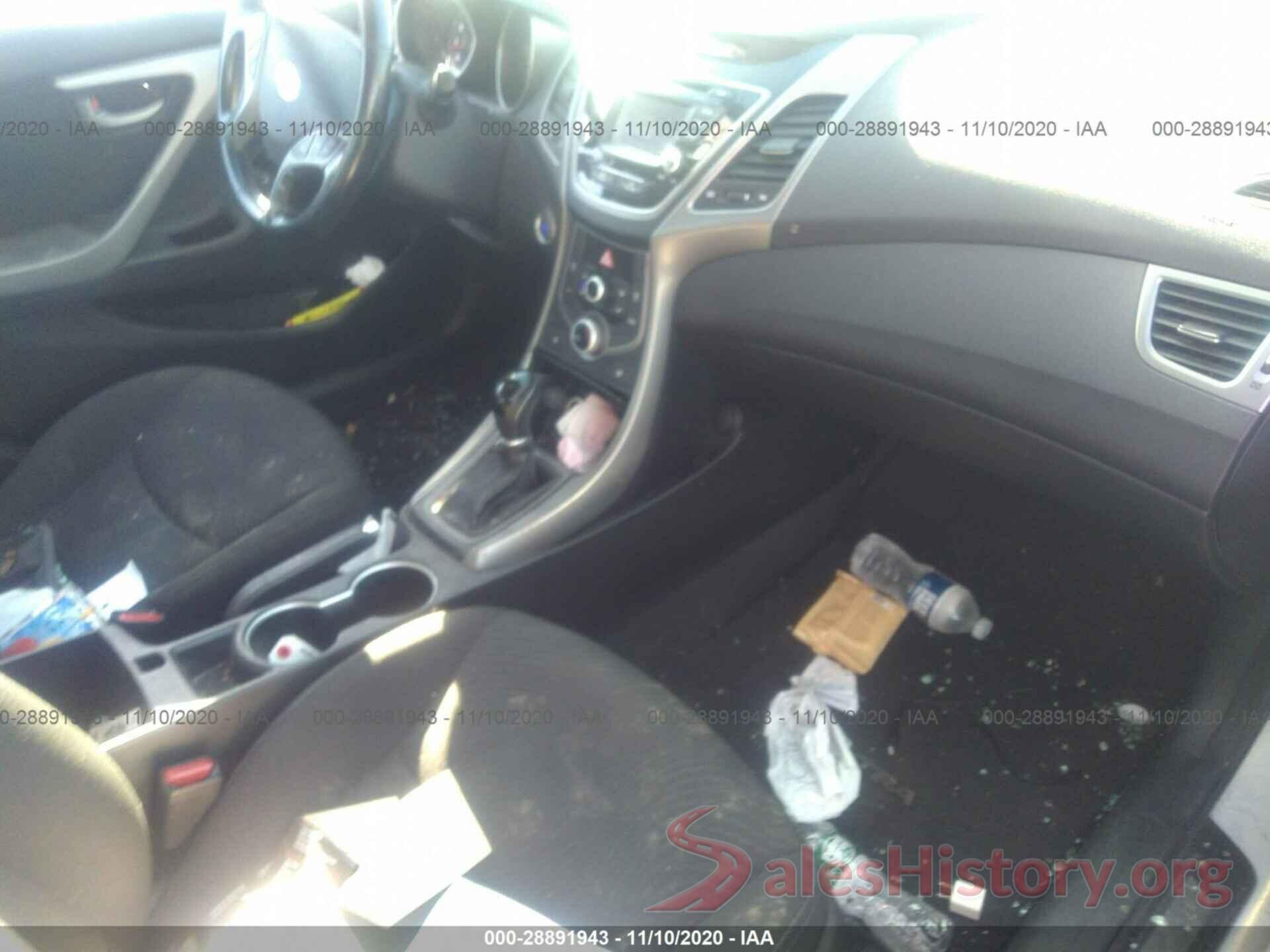 5NPDH4AE9GH753292 2016 HYUNDAI ELANTRA