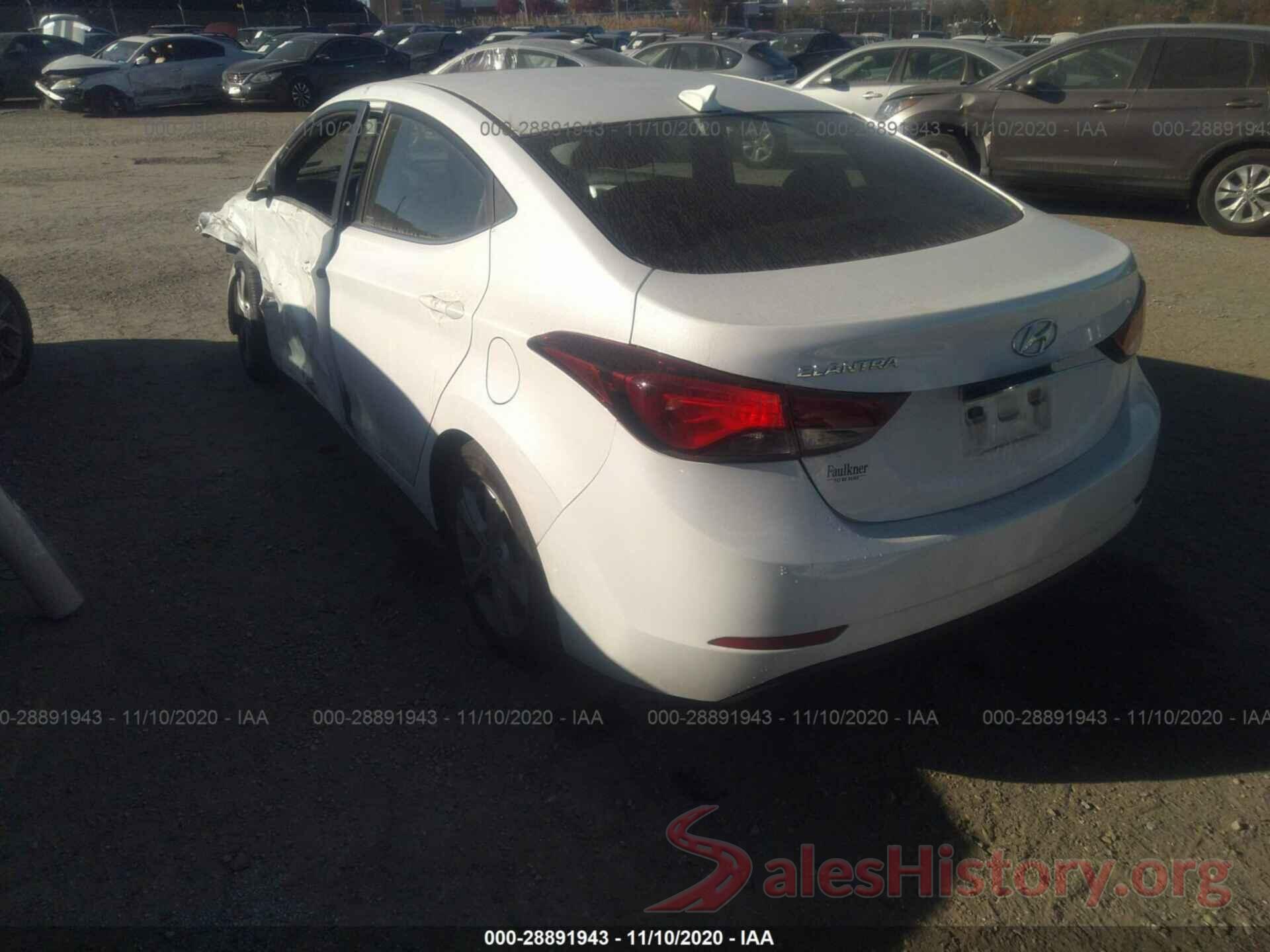 5NPDH4AE9GH753292 2016 HYUNDAI ELANTRA