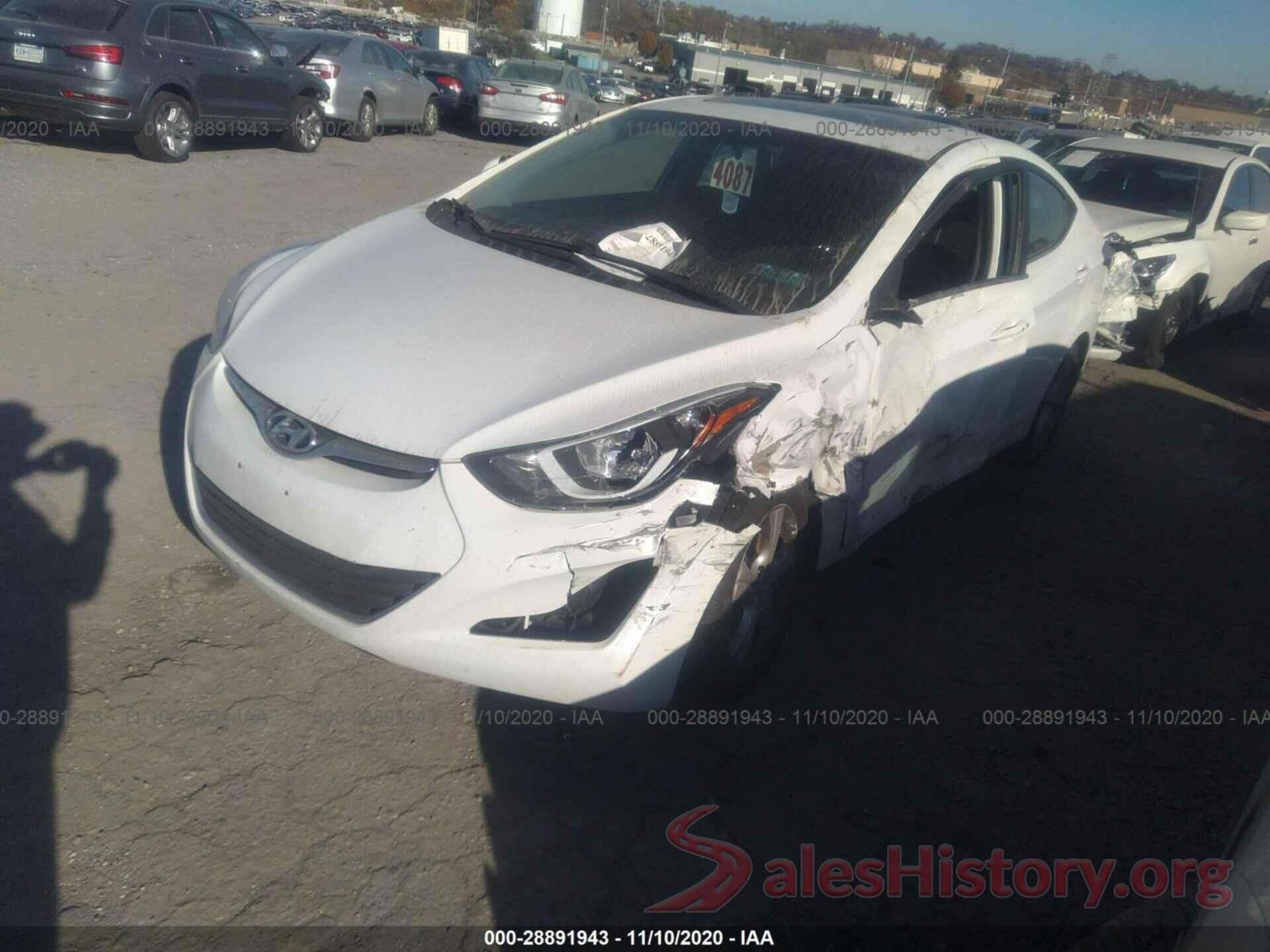 5NPDH4AE9GH753292 2016 HYUNDAI ELANTRA