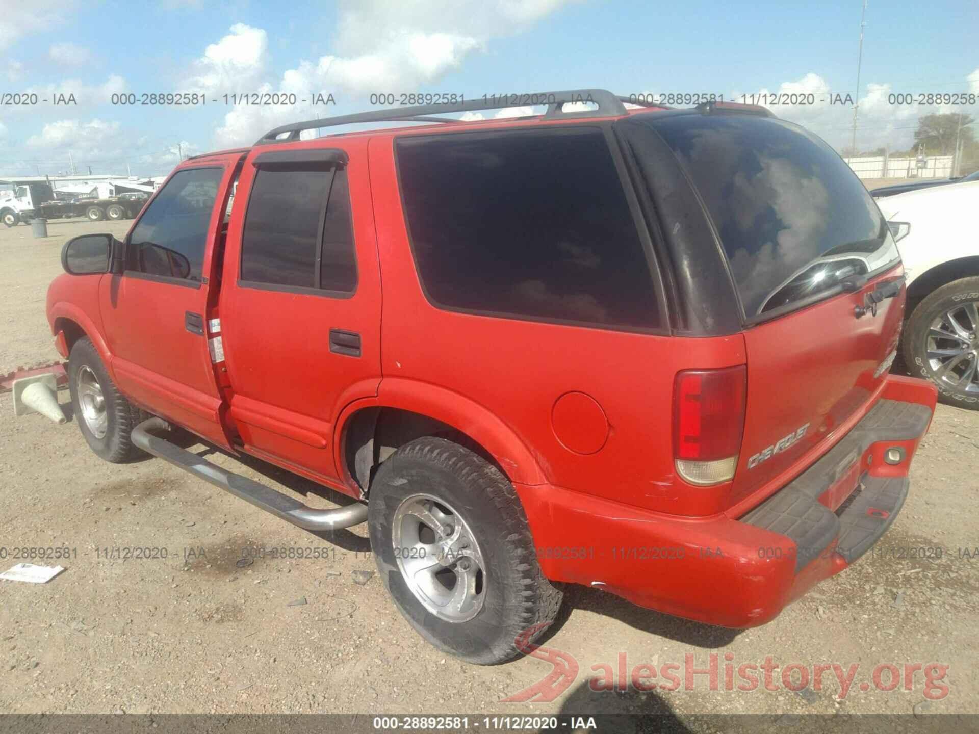 1GNCS13W22K114383 2002 CHEVROLET BLAZER