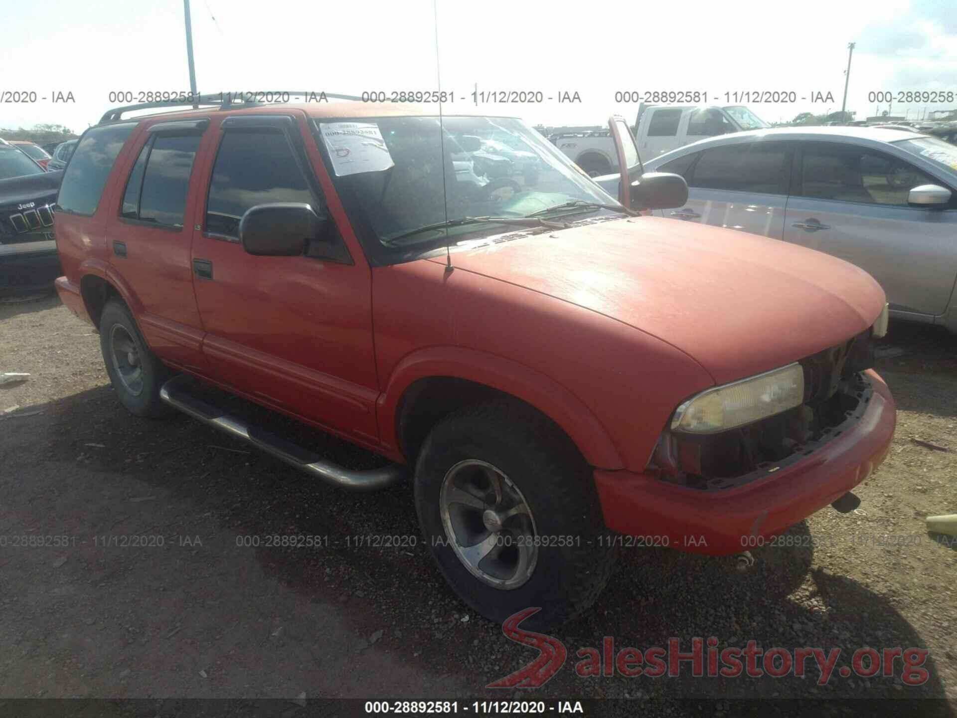 1GNCS13W22K114383 2002 CHEVROLET BLAZER