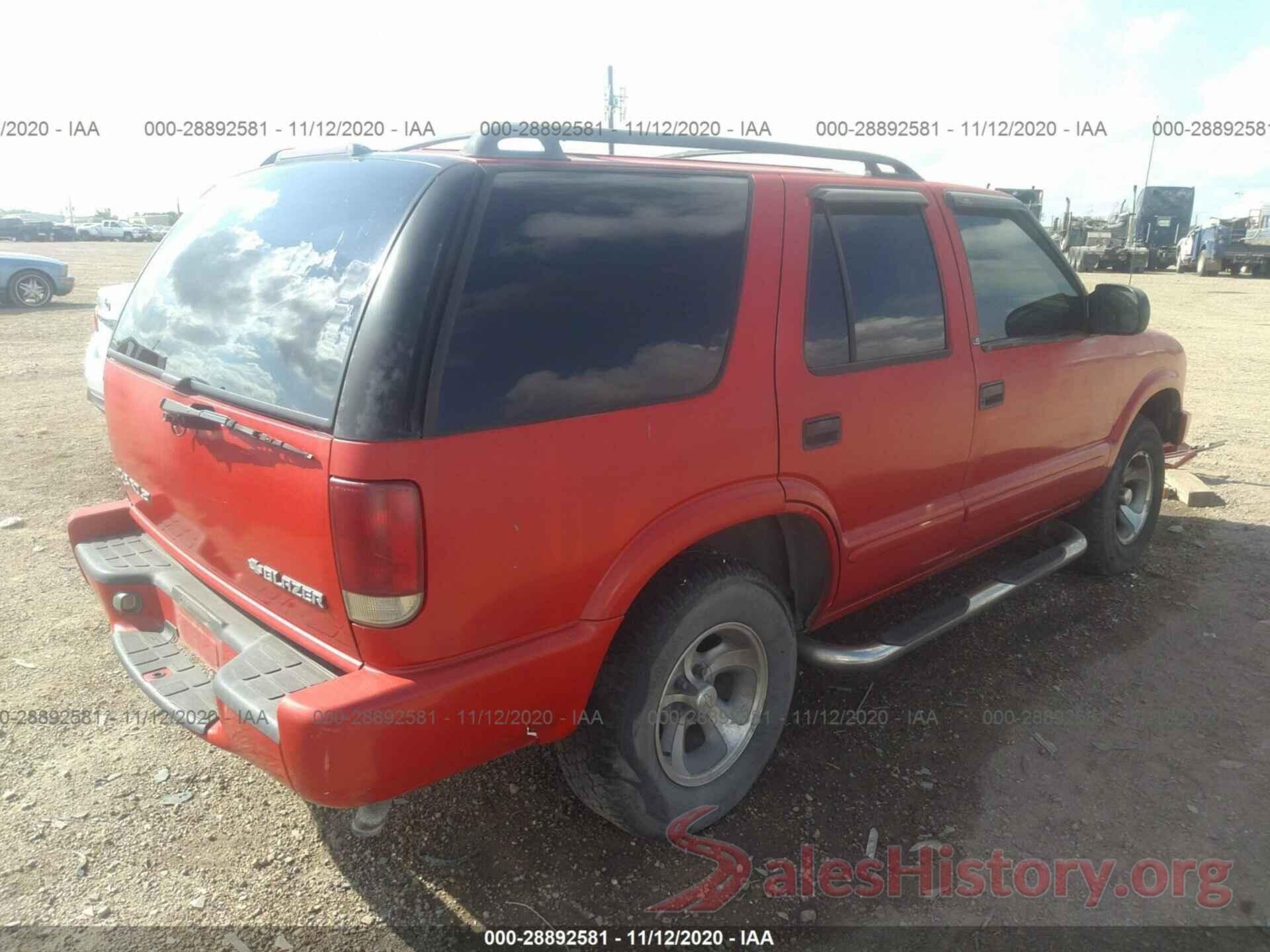 1GNCS13W22K114383 2002 CHEVROLET BLAZER