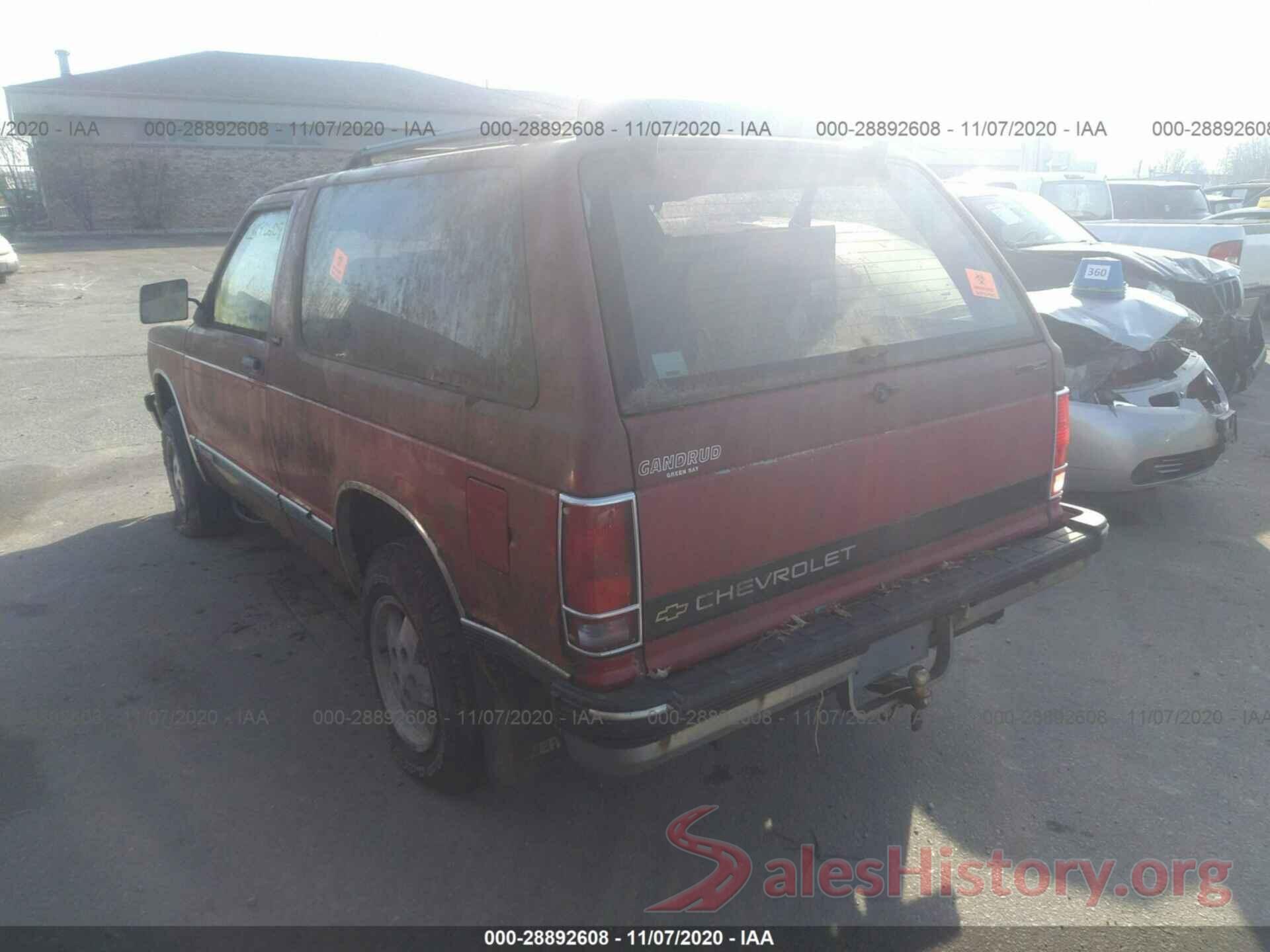 1GNCT18Z9M8166657 1991 CHEVROLET BLAZER