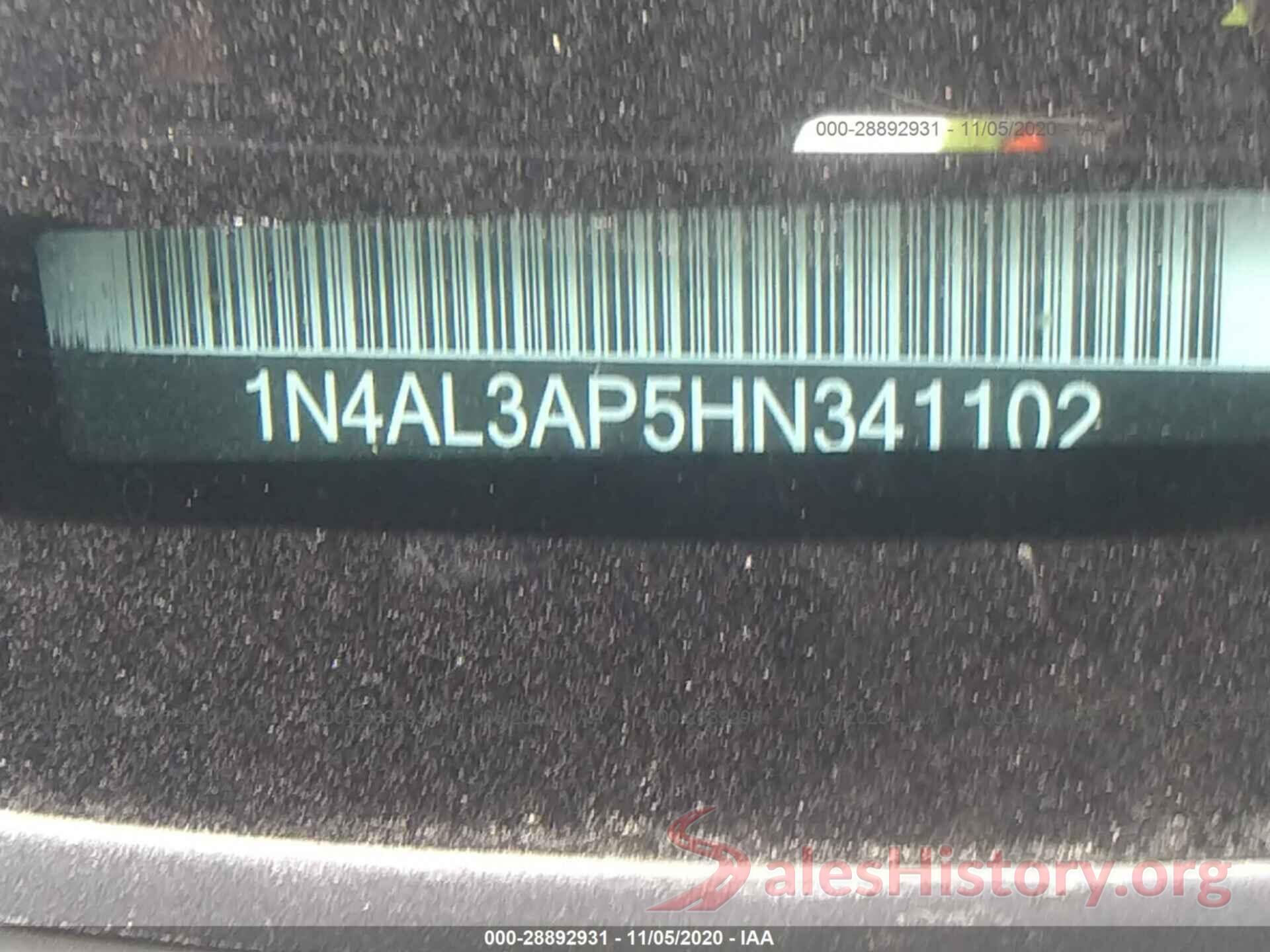 1N4AL3AP5HN341102 2017 NISSAN ALTIMA