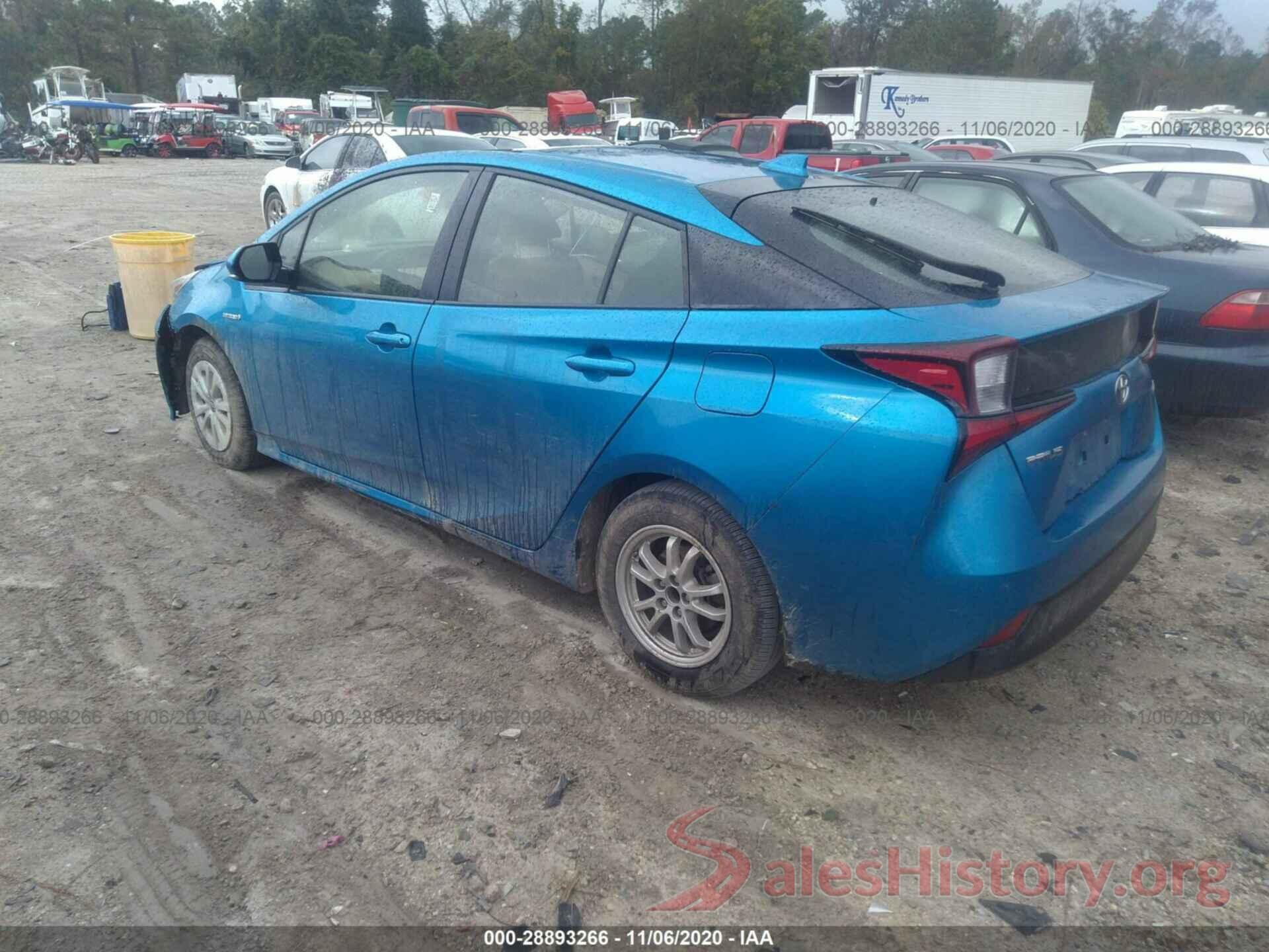 JTDKARFU6K3071225 2019 TOYOTA PRIUS