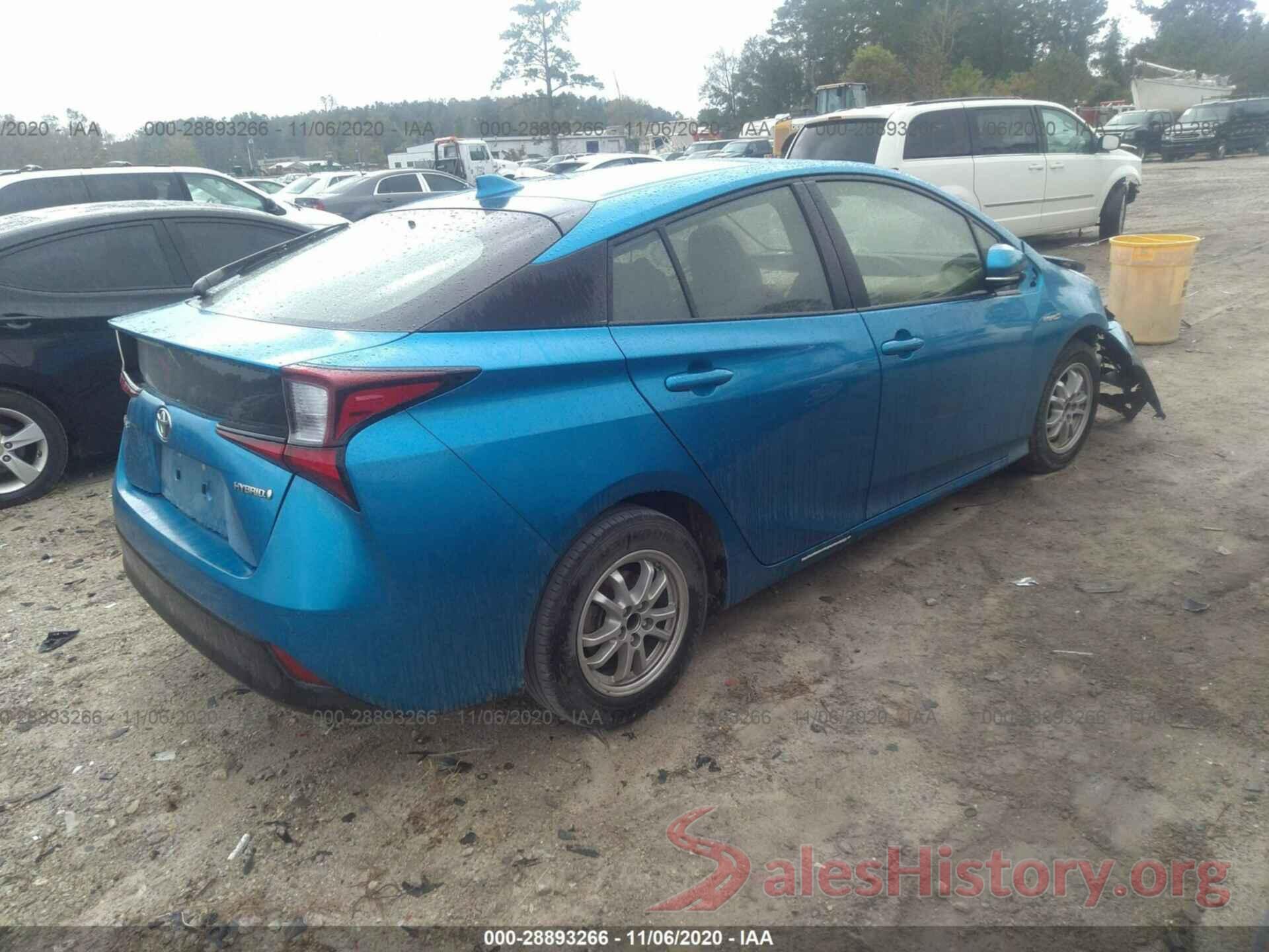 JTDKARFU6K3071225 2019 TOYOTA PRIUS