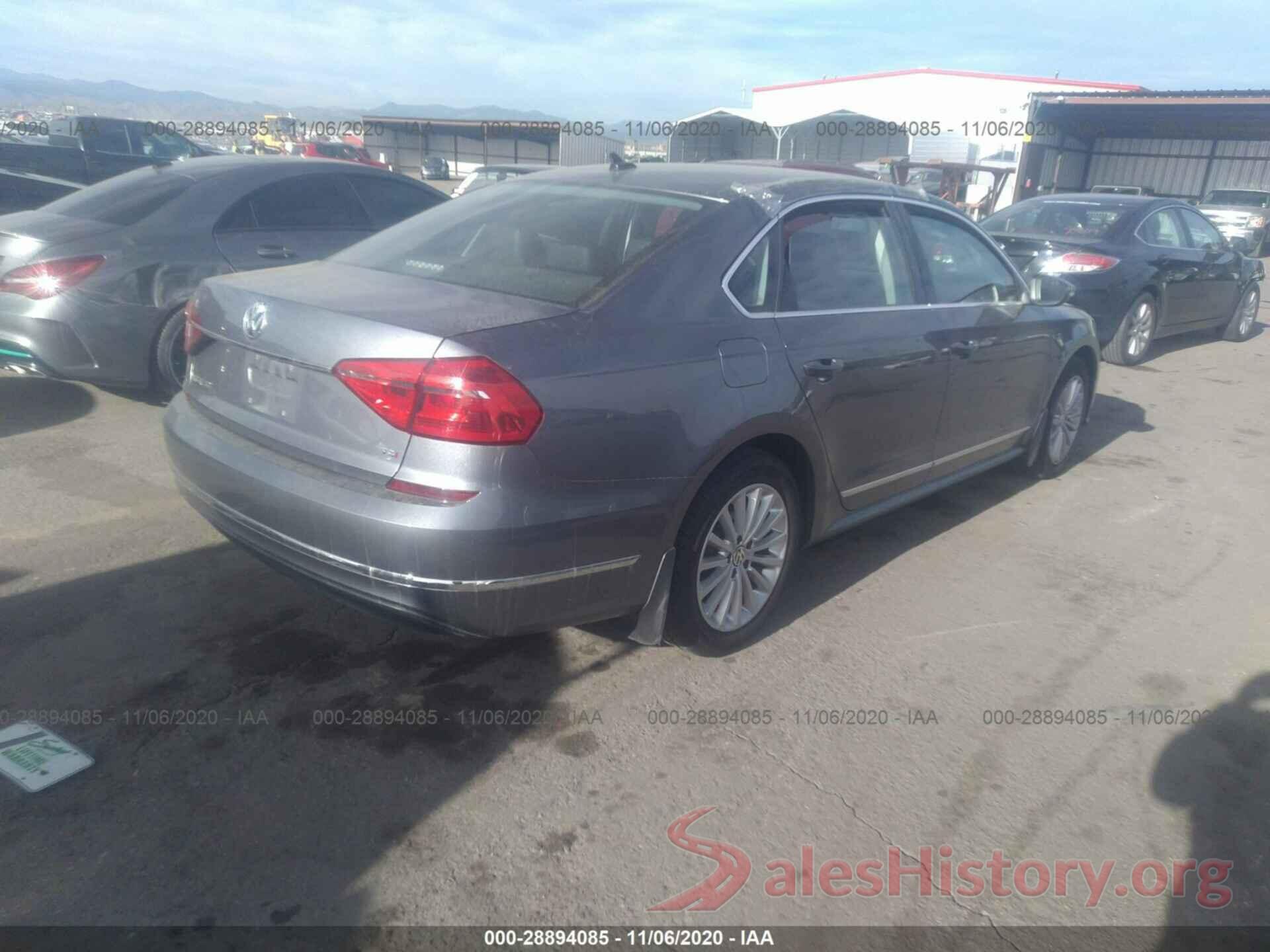 1VWBS7A32GC038467 2016 VOLKSWAGEN PASSAT