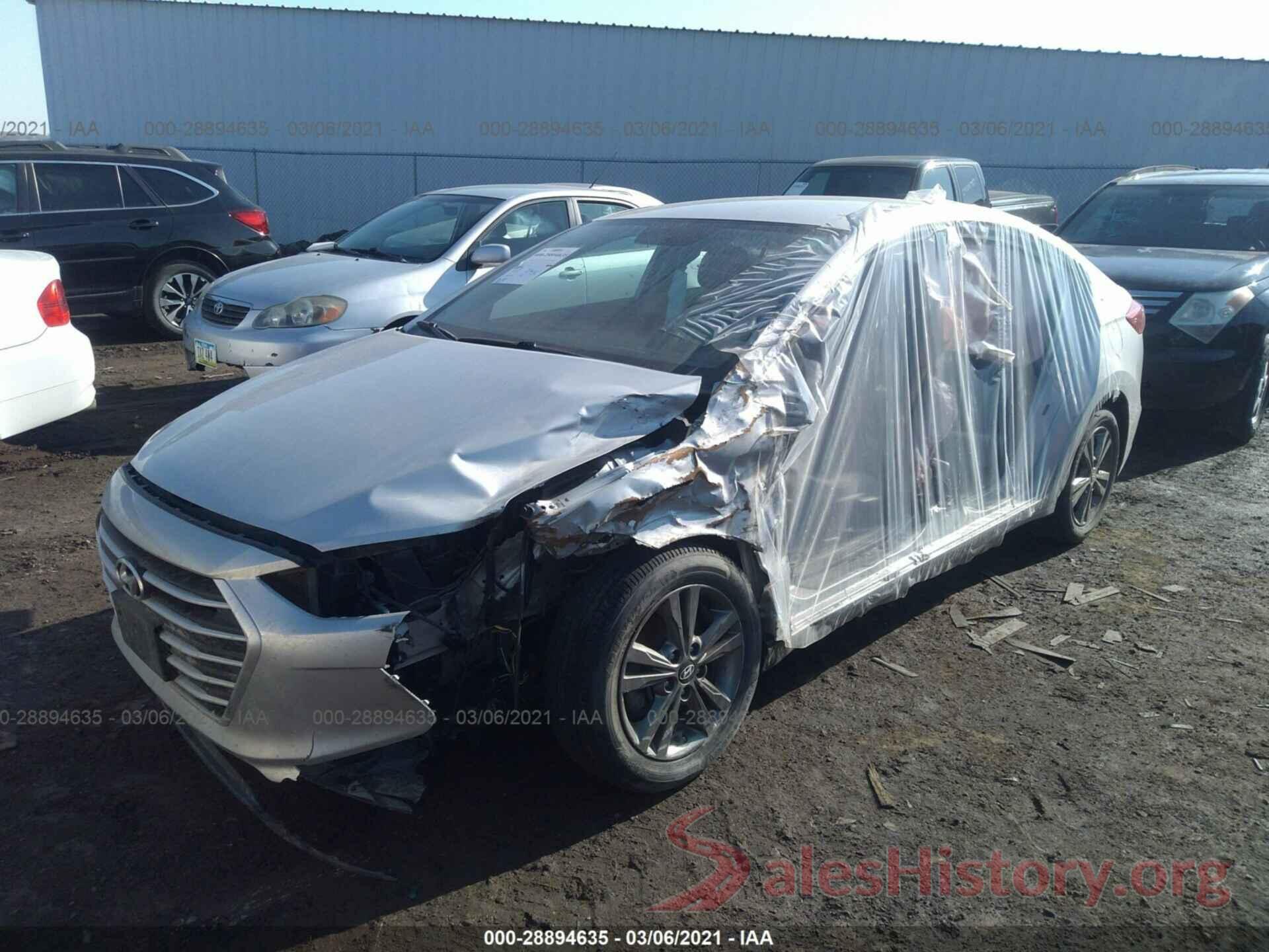 5NPD84LF4JH296534 2018 HYUNDAI ELANTRA