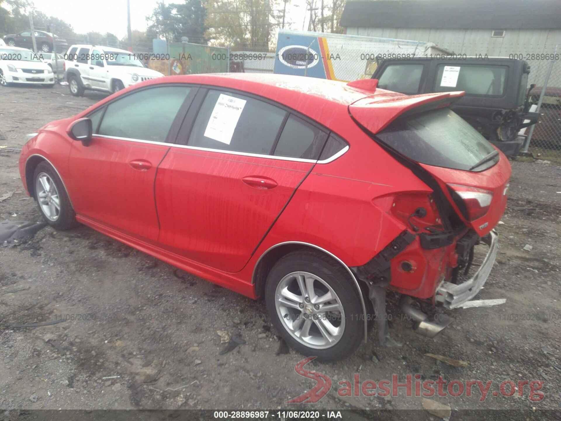 3G1BE6SM9JS587301 2018 CHEVROLET CRUZE