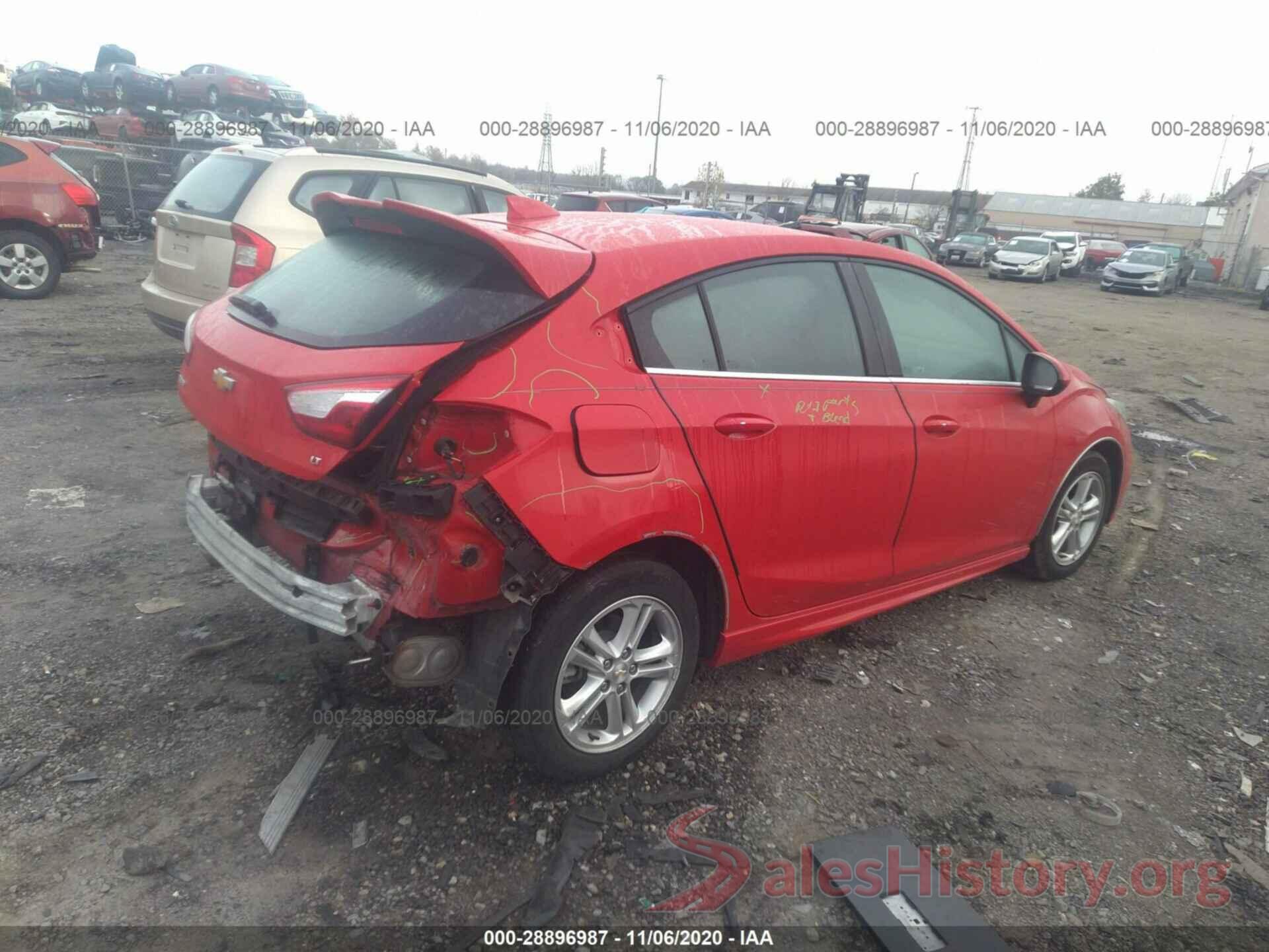 3G1BE6SM9JS587301 2018 CHEVROLET CRUZE