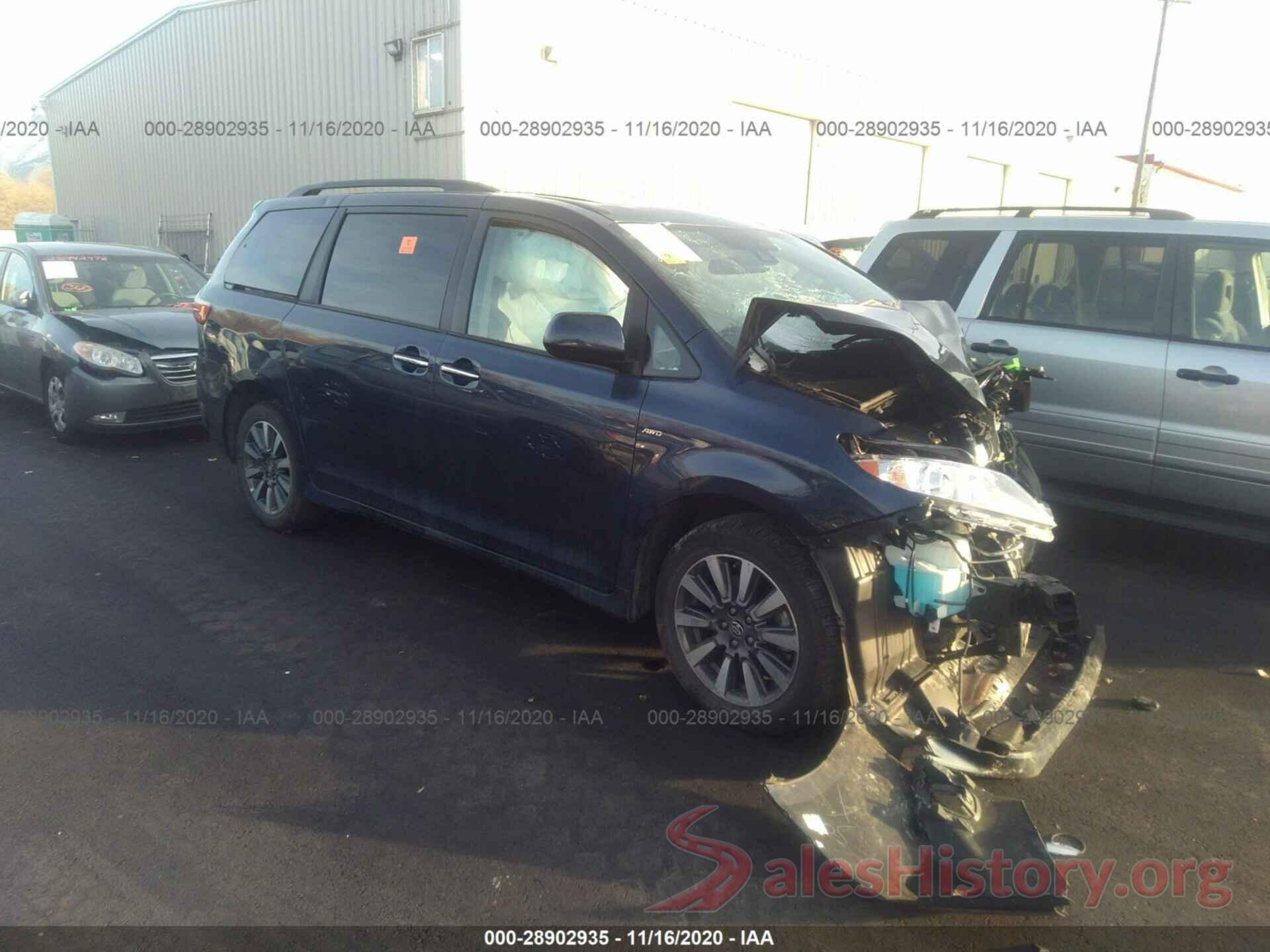 5TDDZ3DC8LS242582 2020 TOYOTA SIENNA