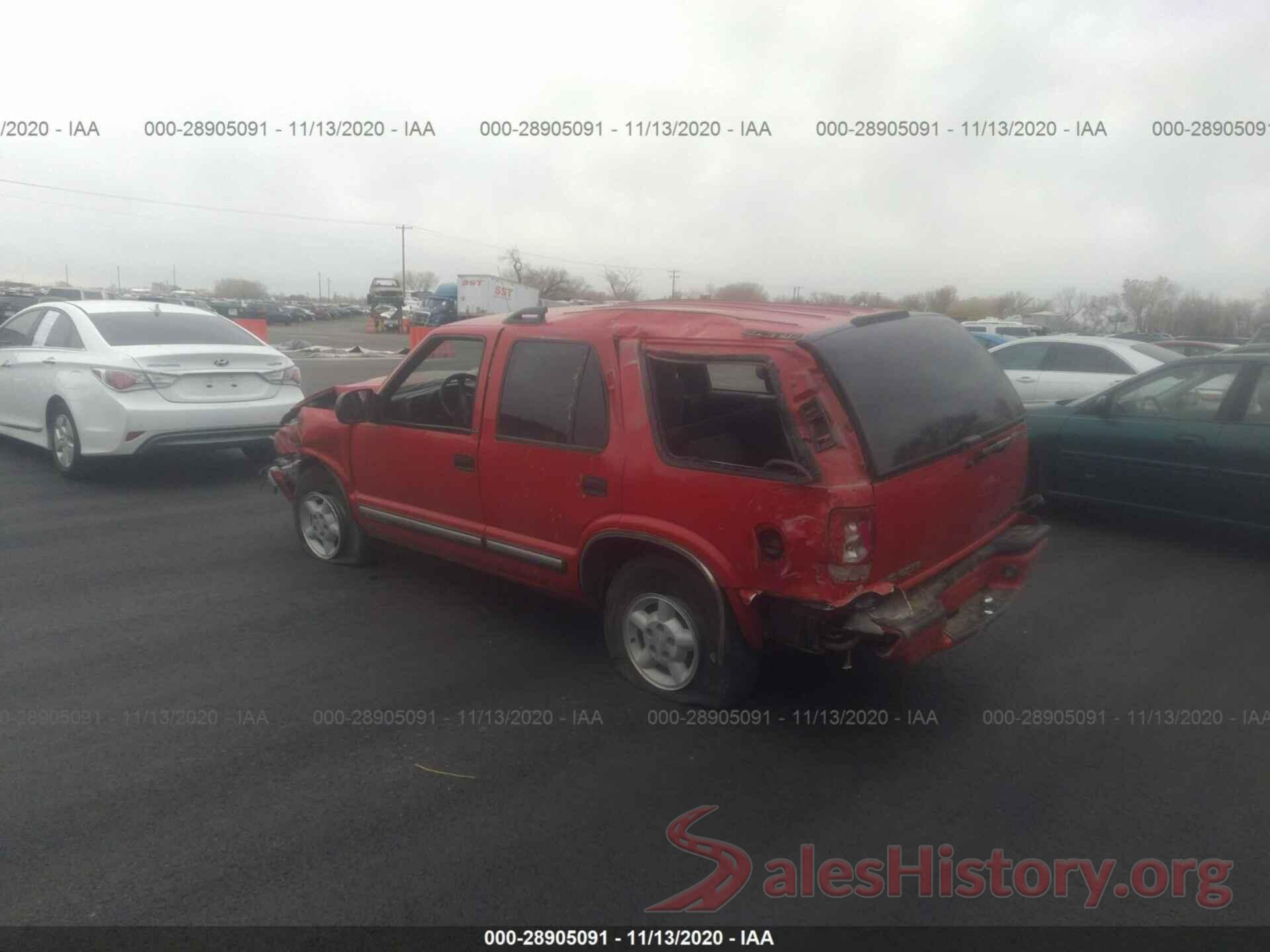 1GNDT13W1X2249198 1999 CHEVROLET BLAZER