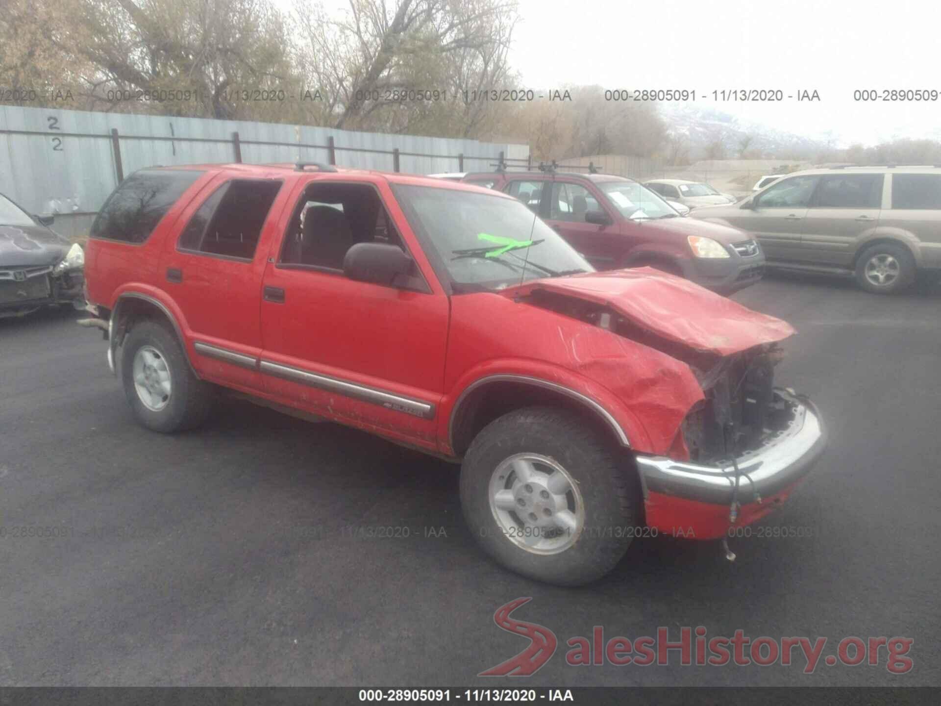 1GNDT13W1X2249198 1999 CHEVROLET BLAZER