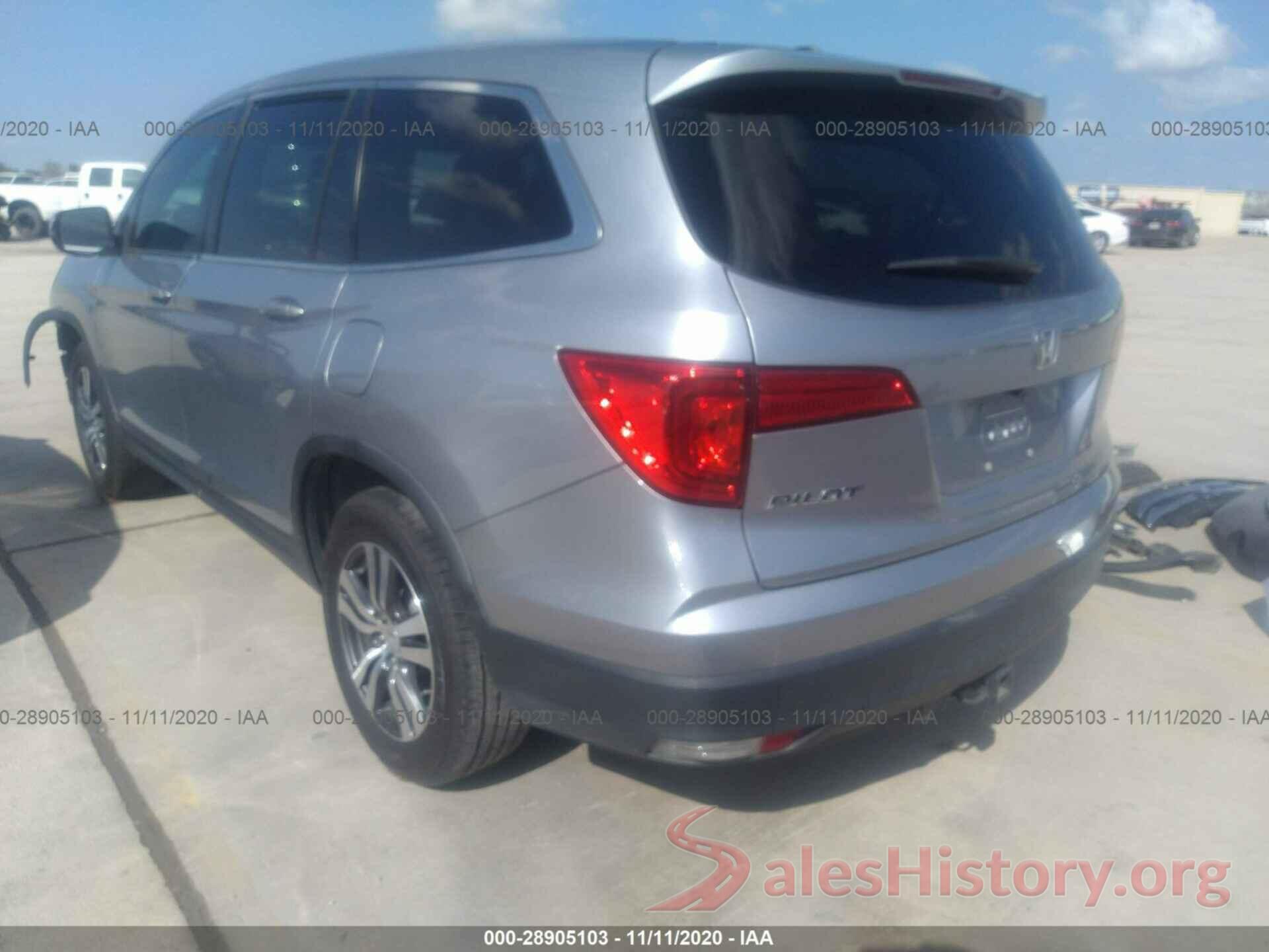 5FNYF5H54GB010038 2016 HONDA PILOT