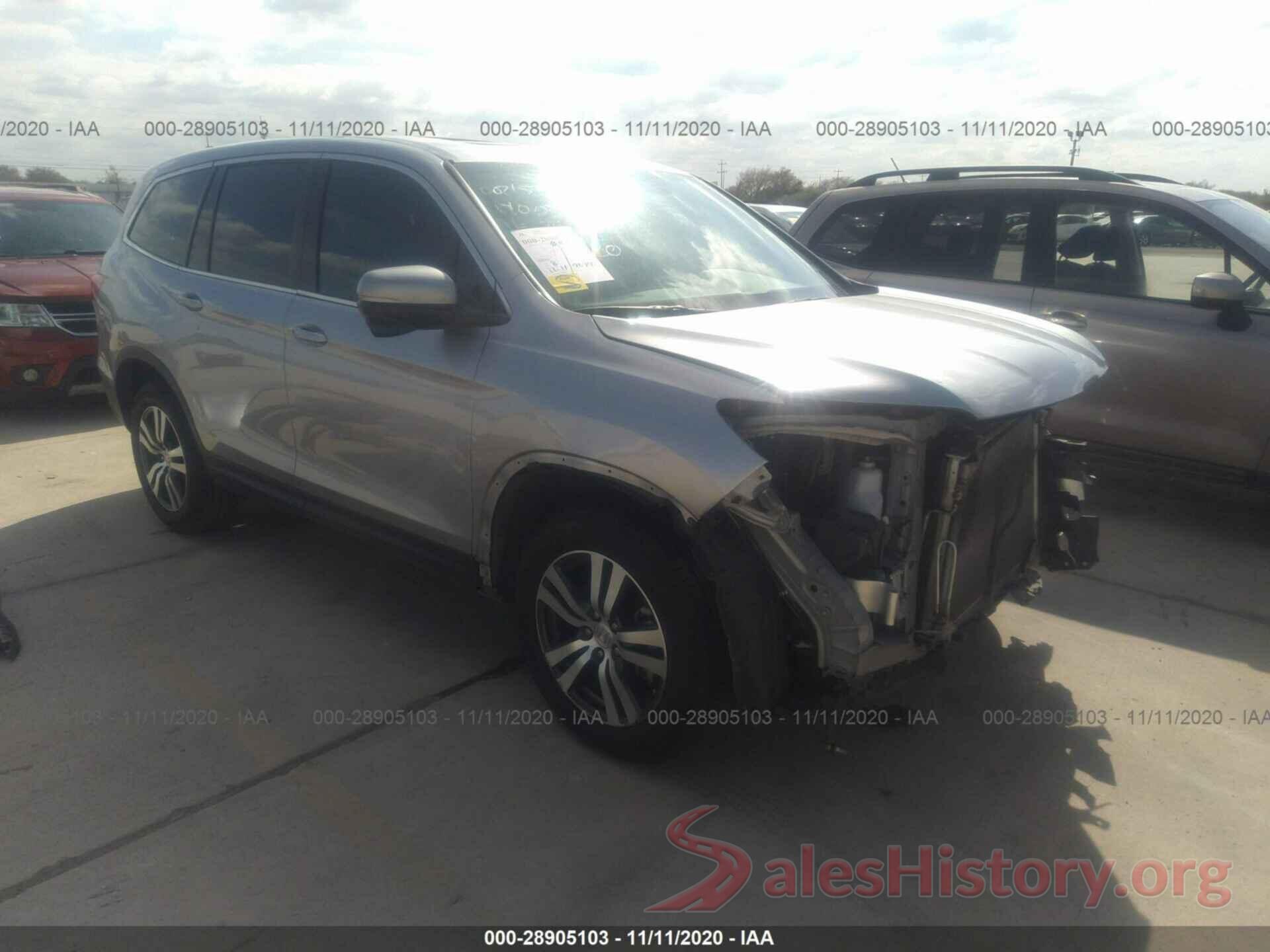 5FNYF5H54GB010038 2016 HONDA PILOT