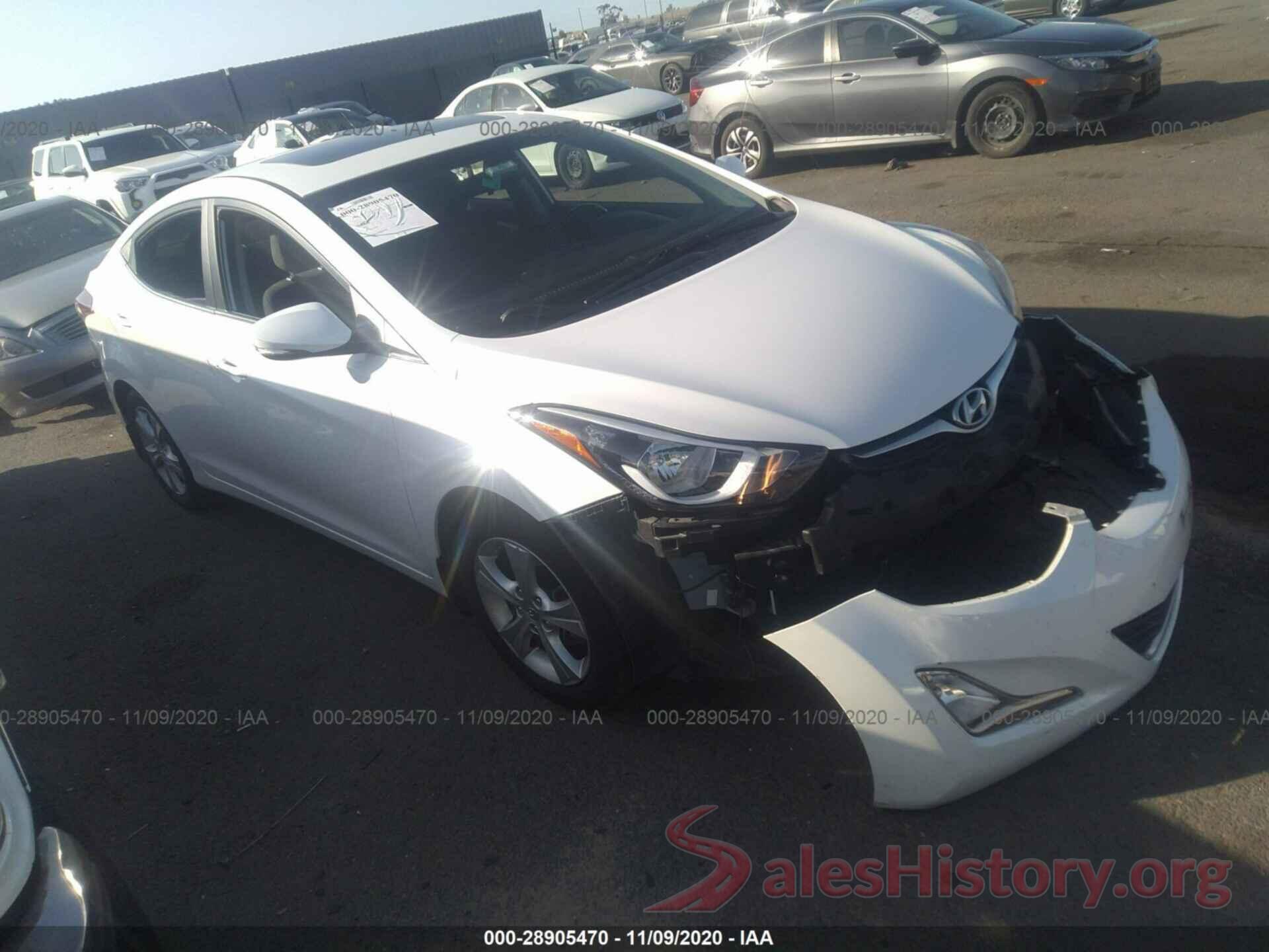 5NPDH4AE0GH694620 2016 HYUNDAI ELANTRA