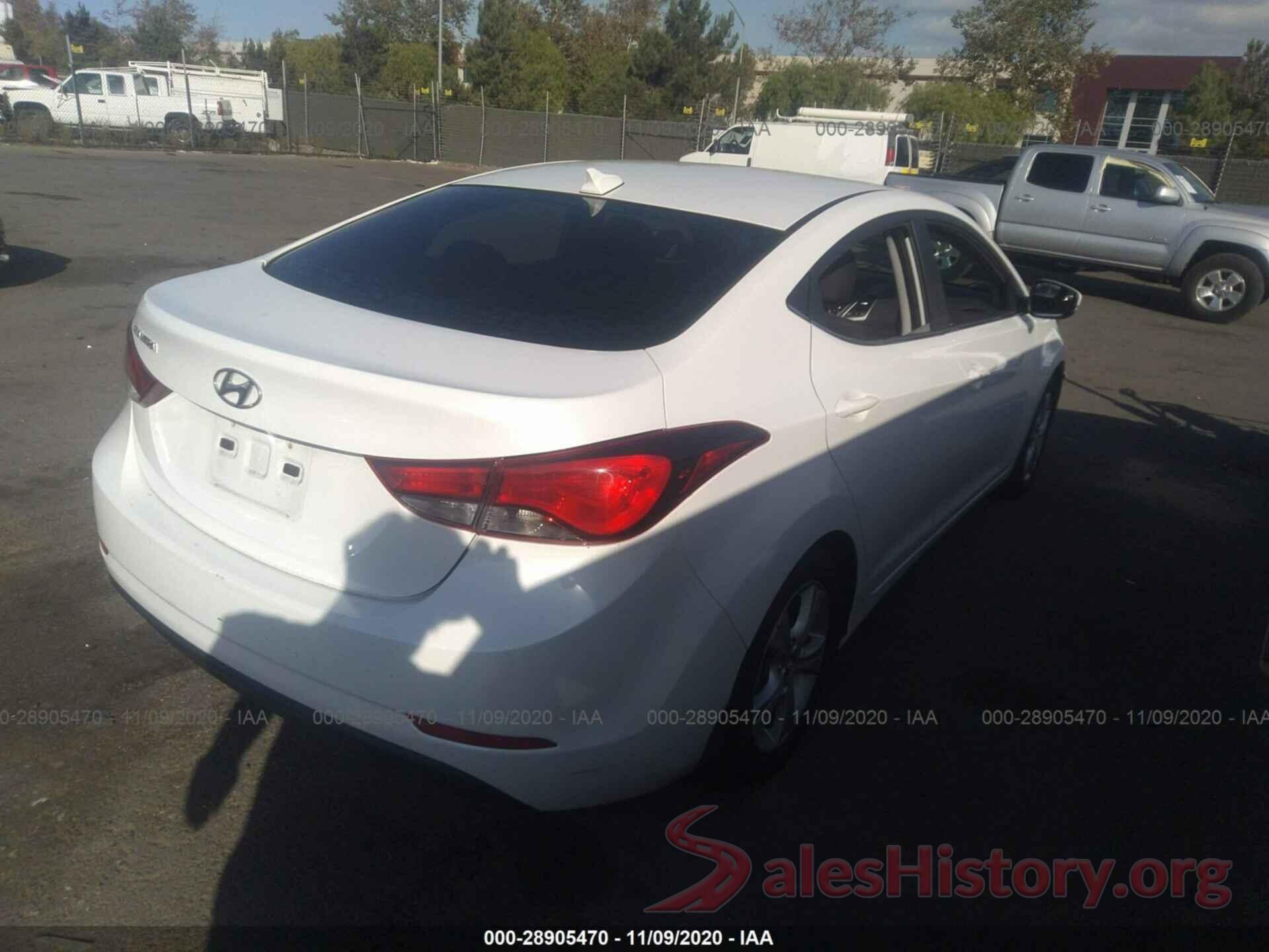 5NPDH4AE0GH694620 2016 HYUNDAI ELANTRA