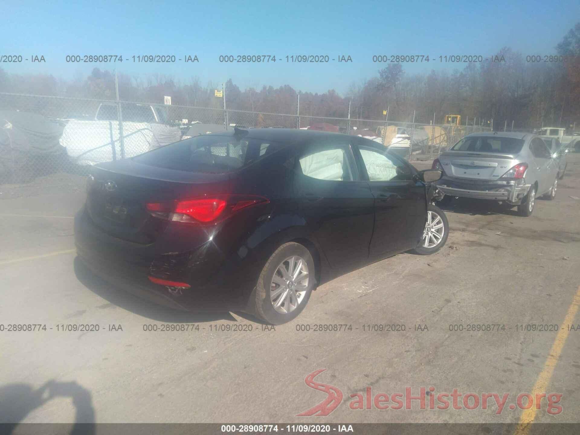 5NPDH4AEXGH775446 2016 HYUNDAI ELANTRA