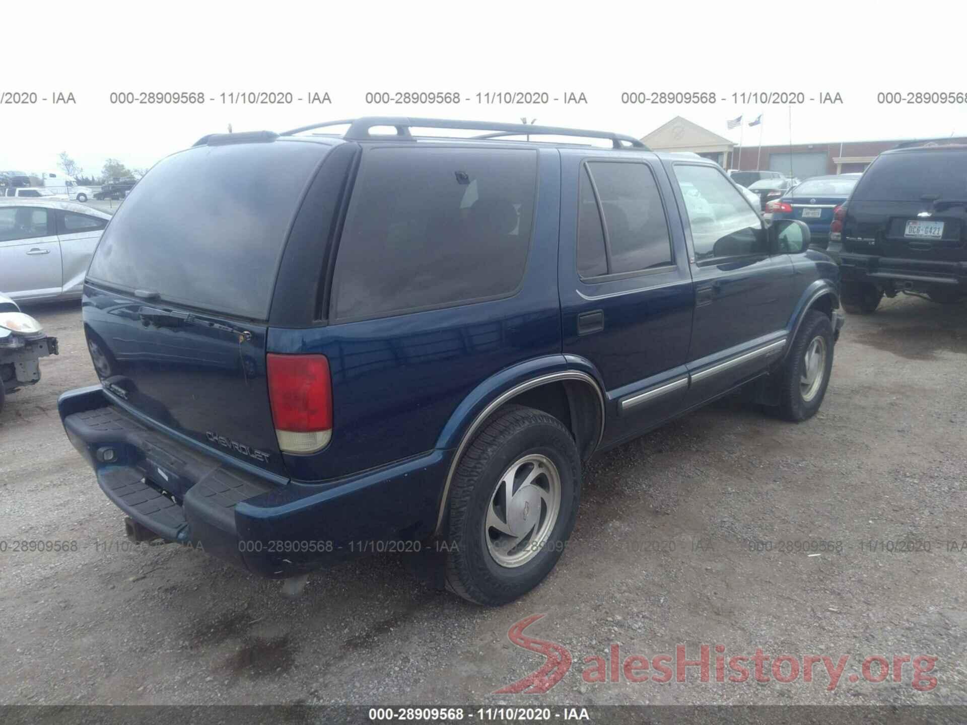 1GNDT13W11K223983 2001 CHEVROLET BLAZER