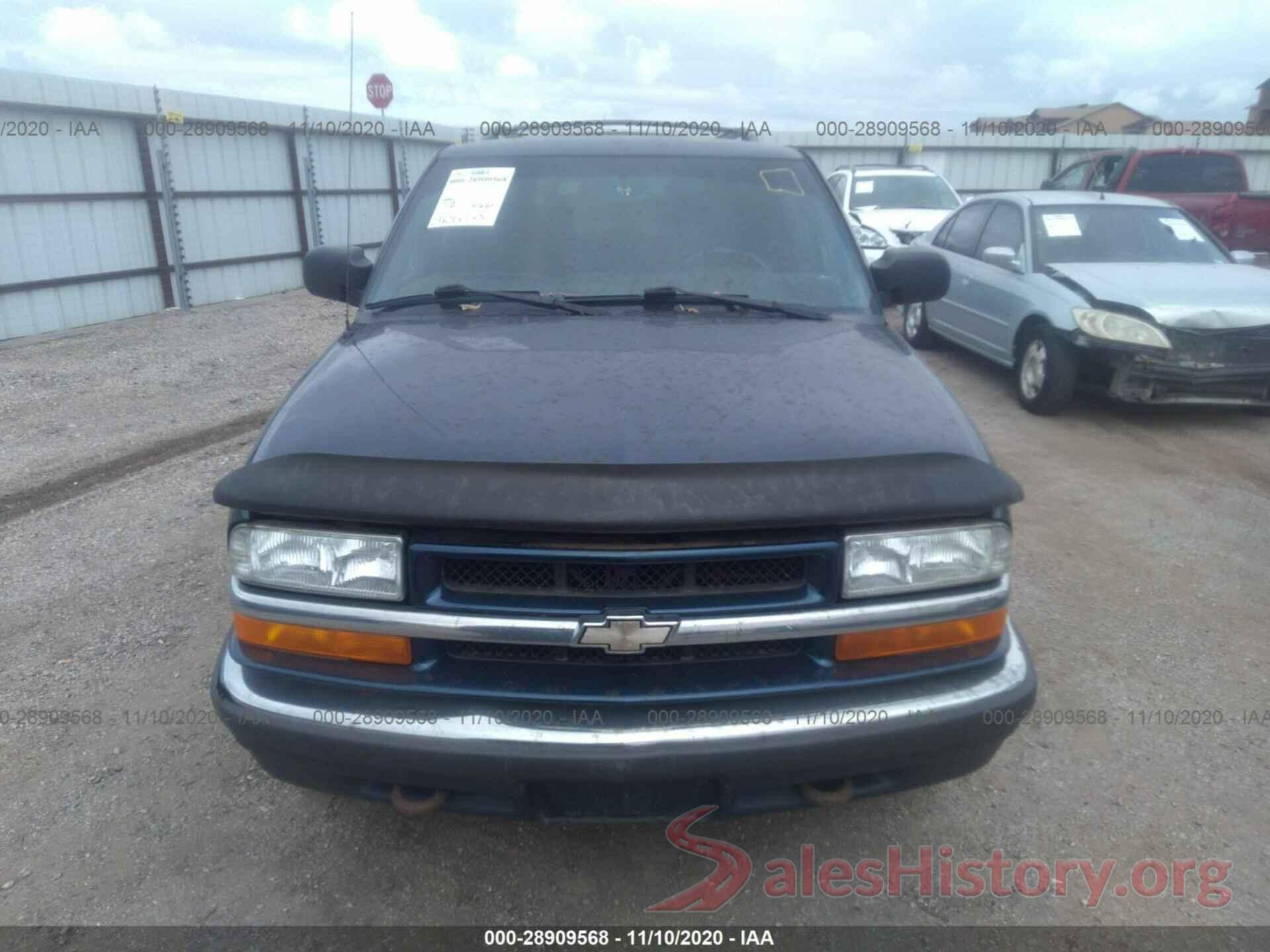 1GNDT13W11K223983 2001 CHEVROLET BLAZER