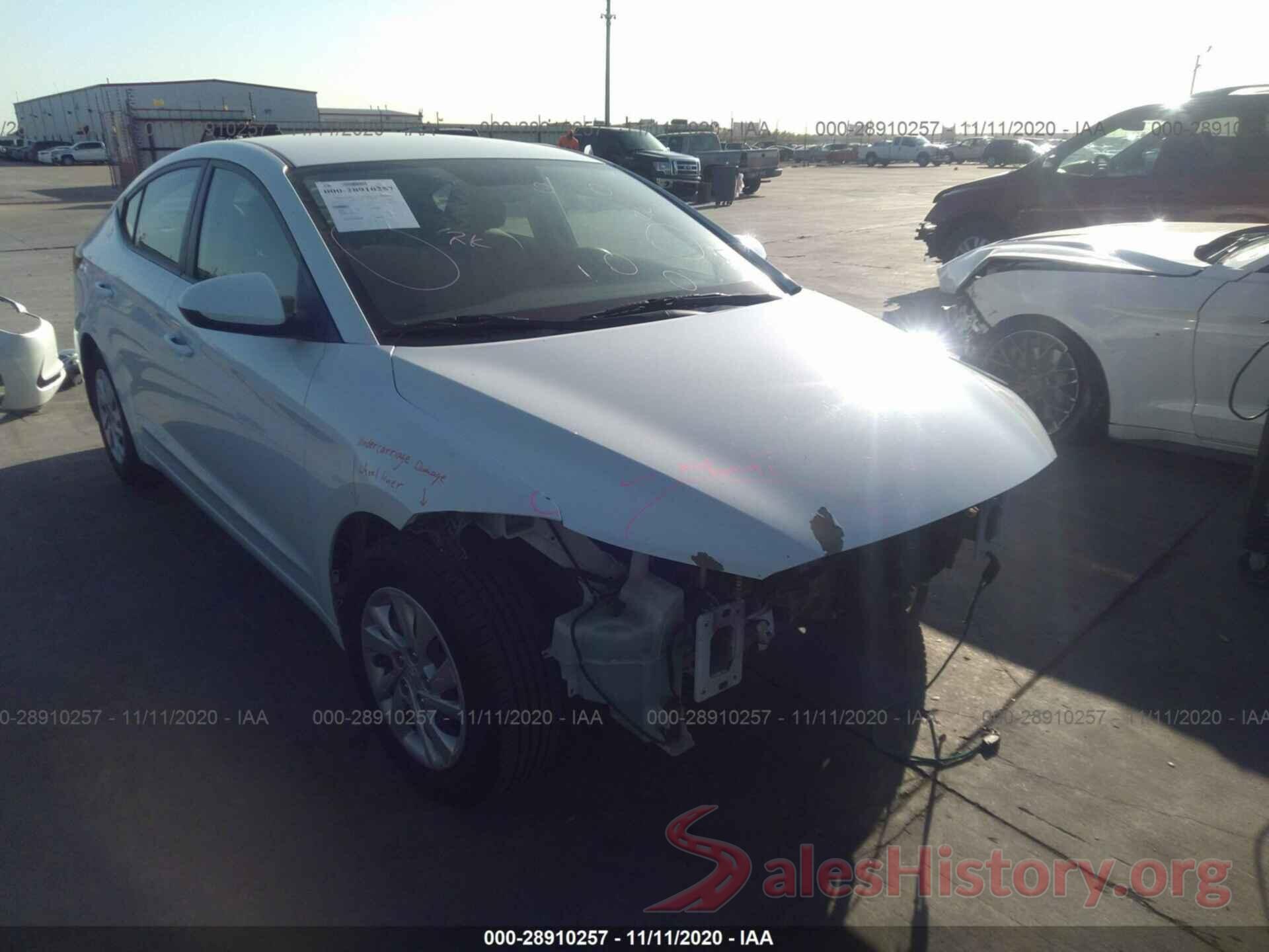 5NPD74LF3HH172736 2017 HYUNDAI ELANTRA