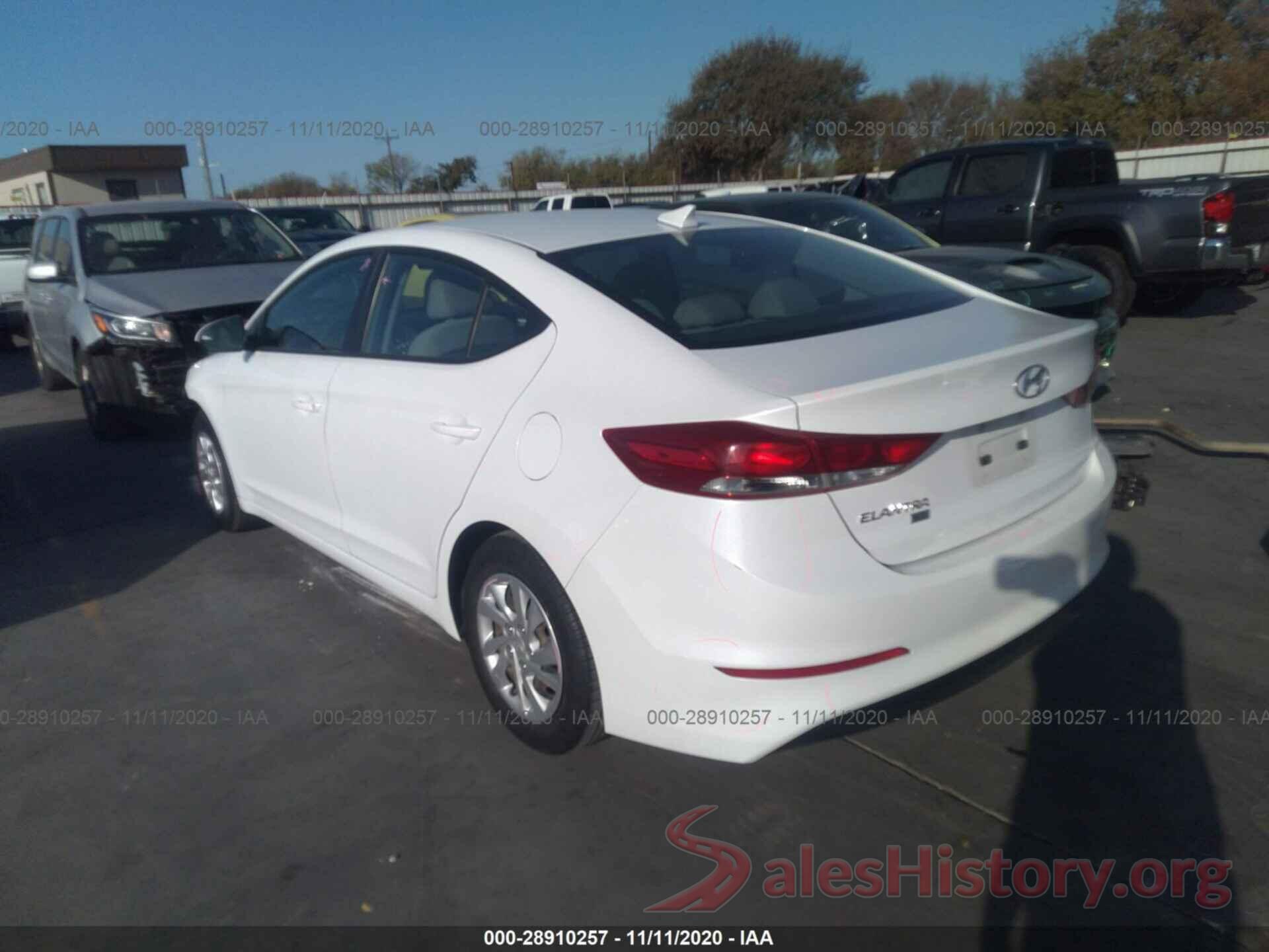 5NPD74LF3HH172736 2017 HYUNDAI ELANTRA